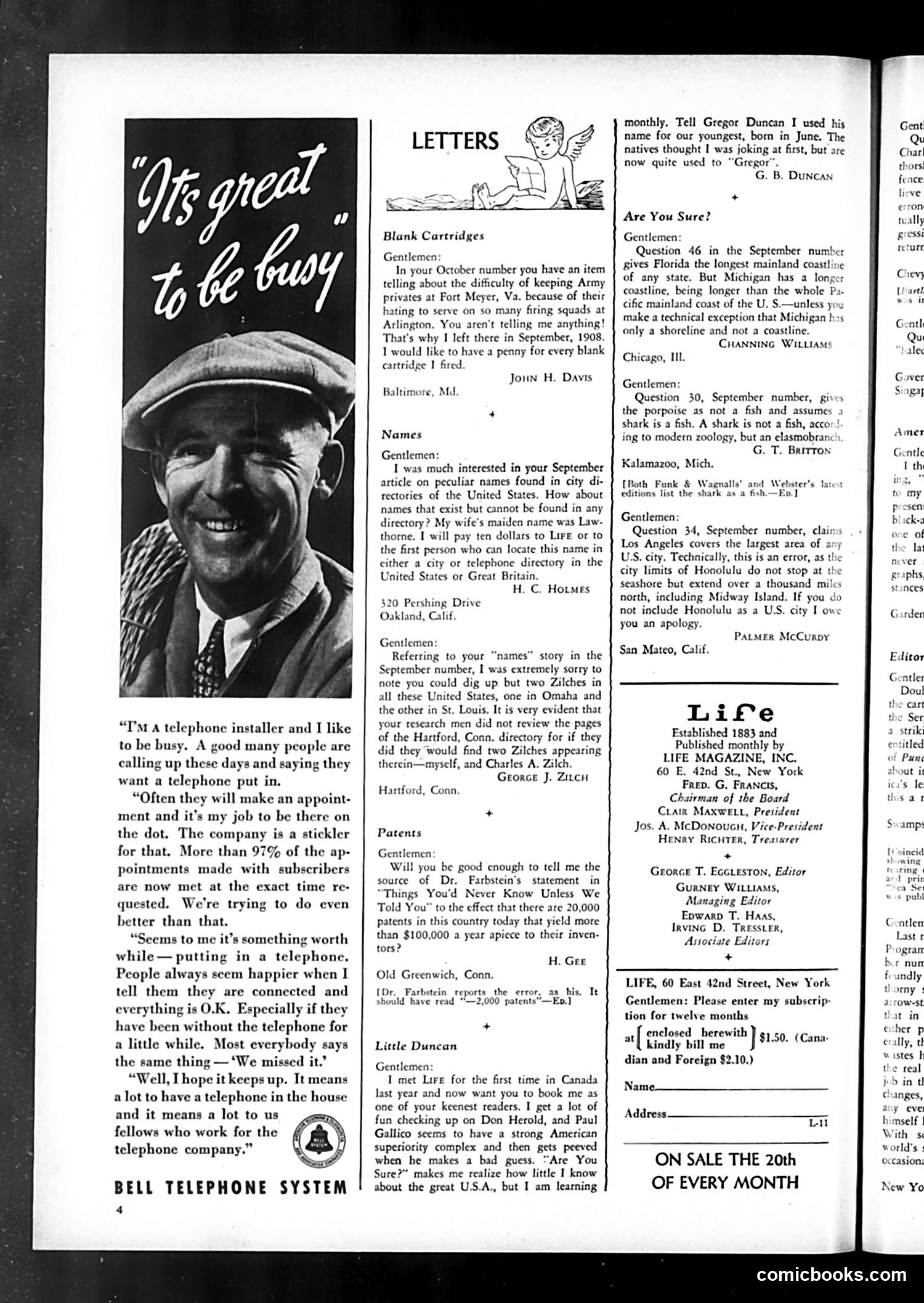 Life — November 1935 — page 8: Life, 1935-11