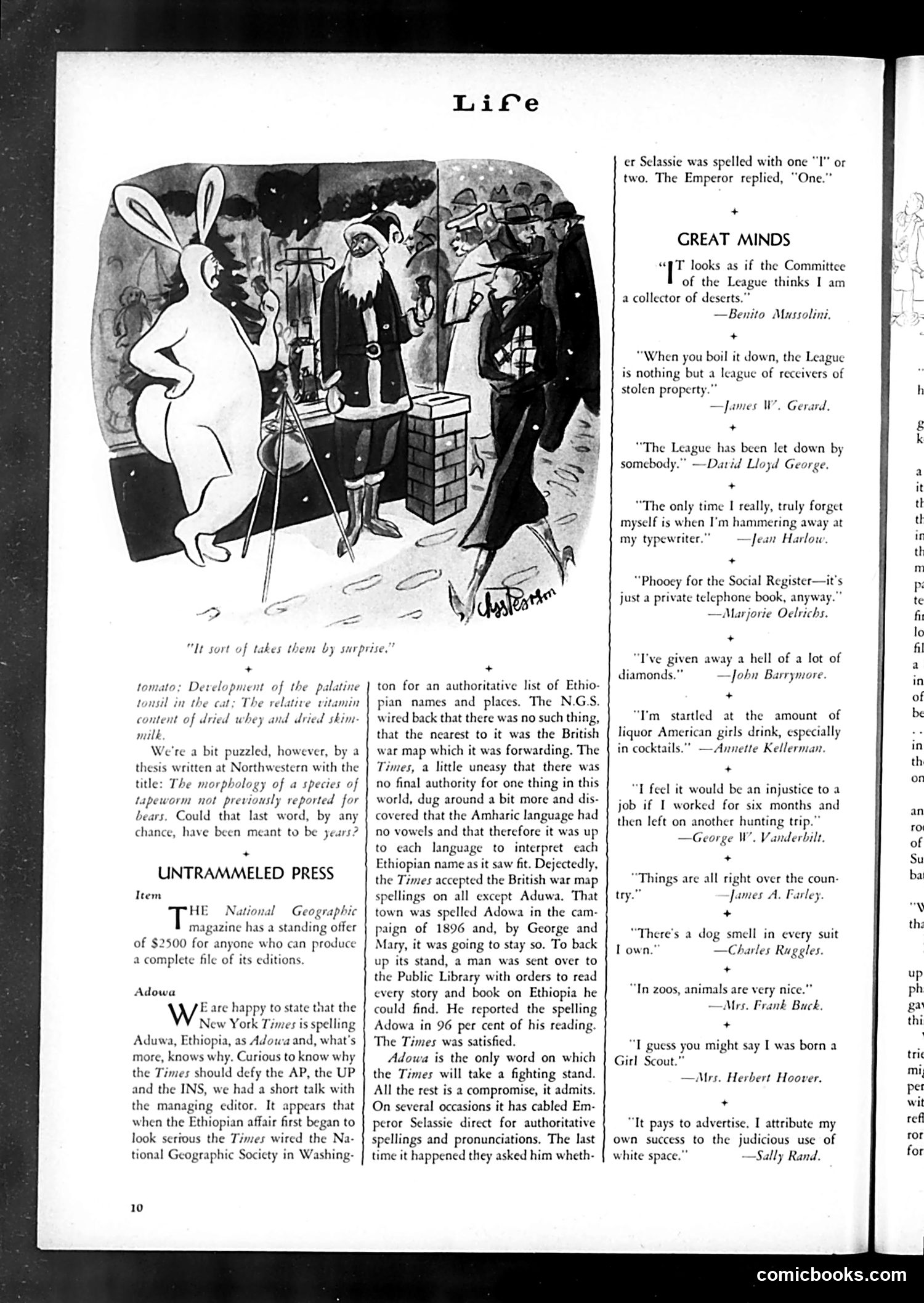 Life — December 1935 — page 12: Life, 1935-12