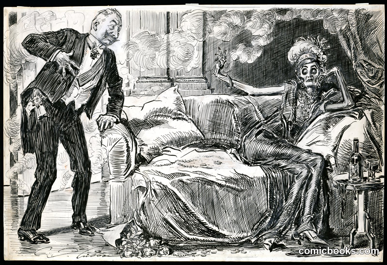 "And the fool, he called her his lady fair" / C.D. Gibson