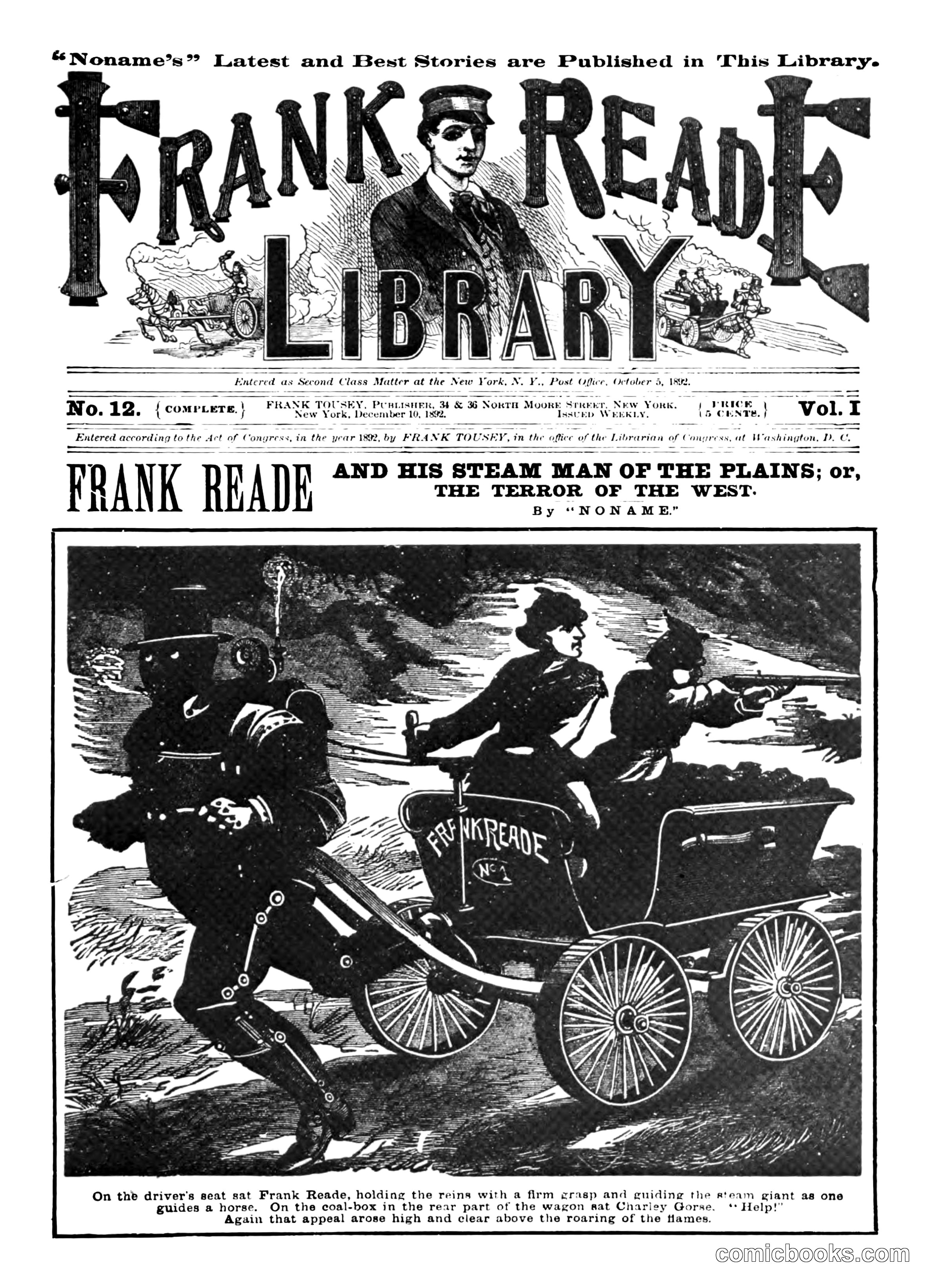 Frank Reade Library No. 12: Frank Reade and His Steam Man of the Plains