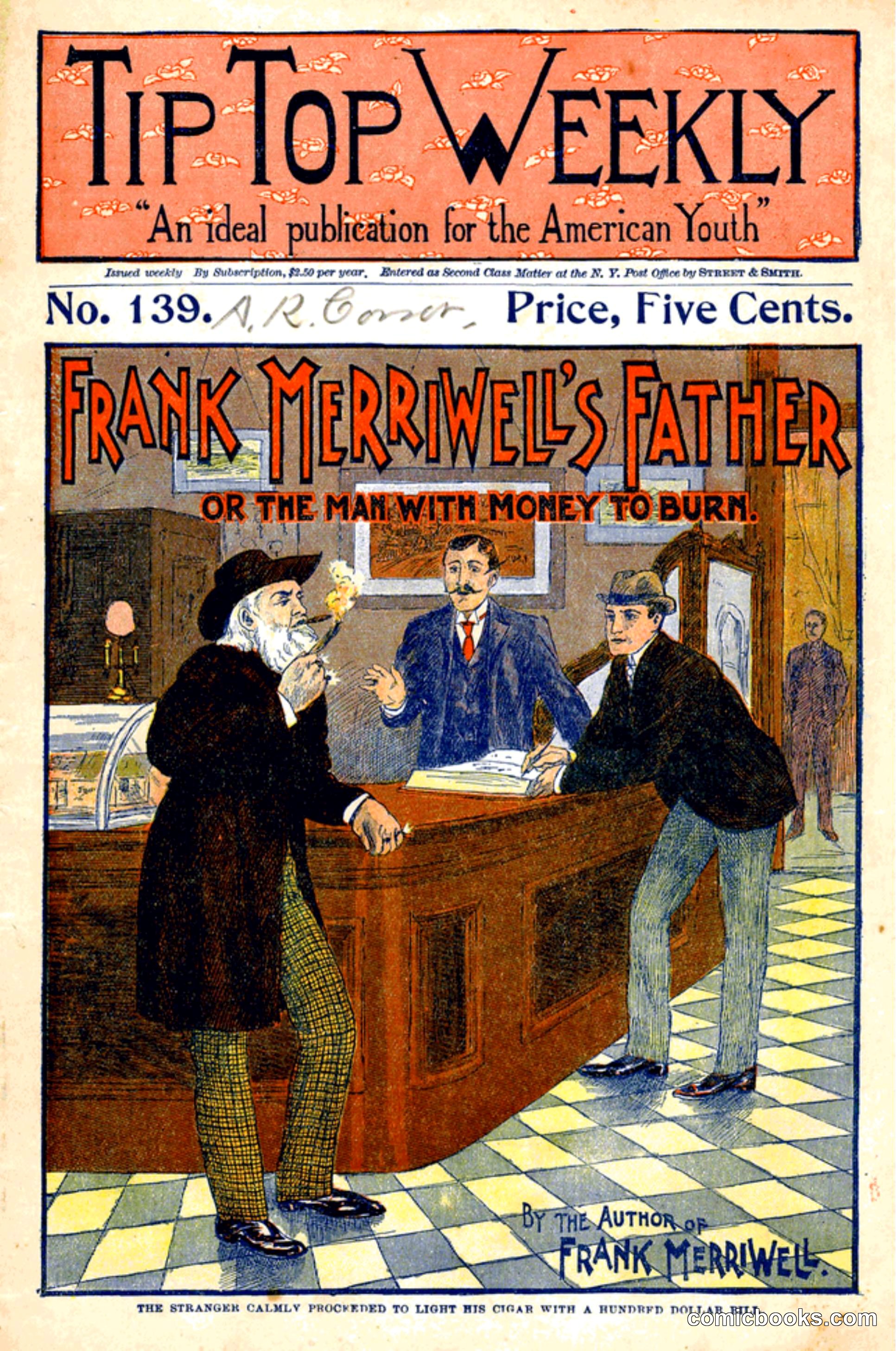 Tip Top Weekly No. 139: Frank Merriwell's Father