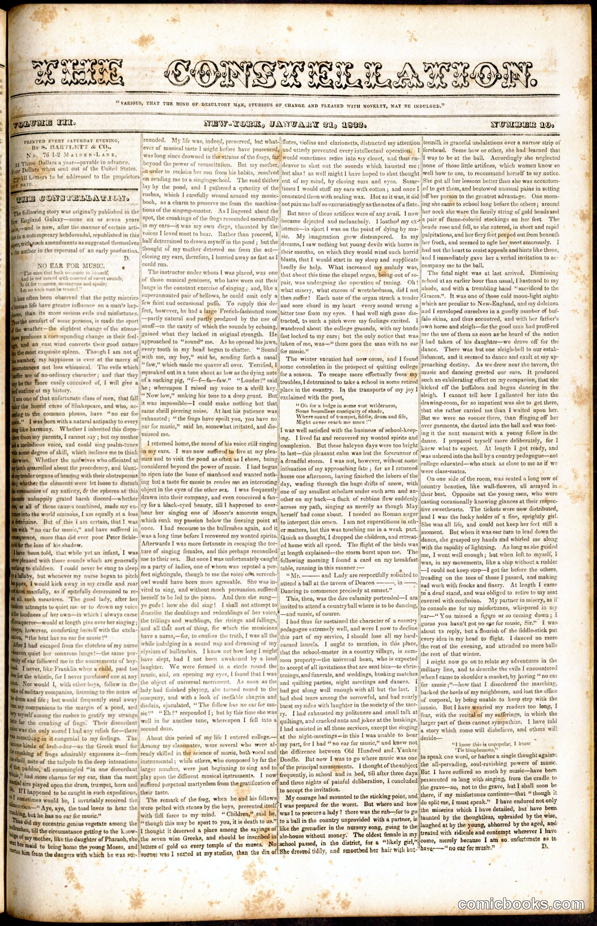 The Constellation, Vol. III, No. 10