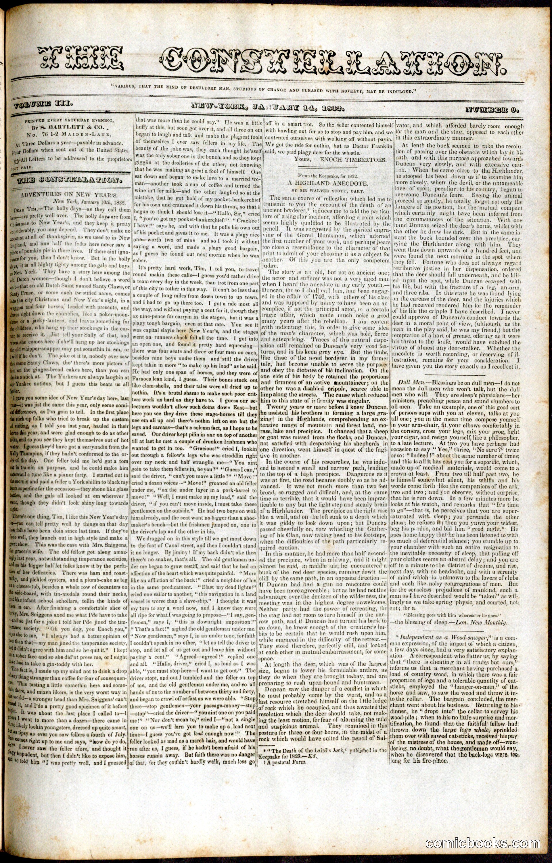 The Constellation, Vol. III, No. 9