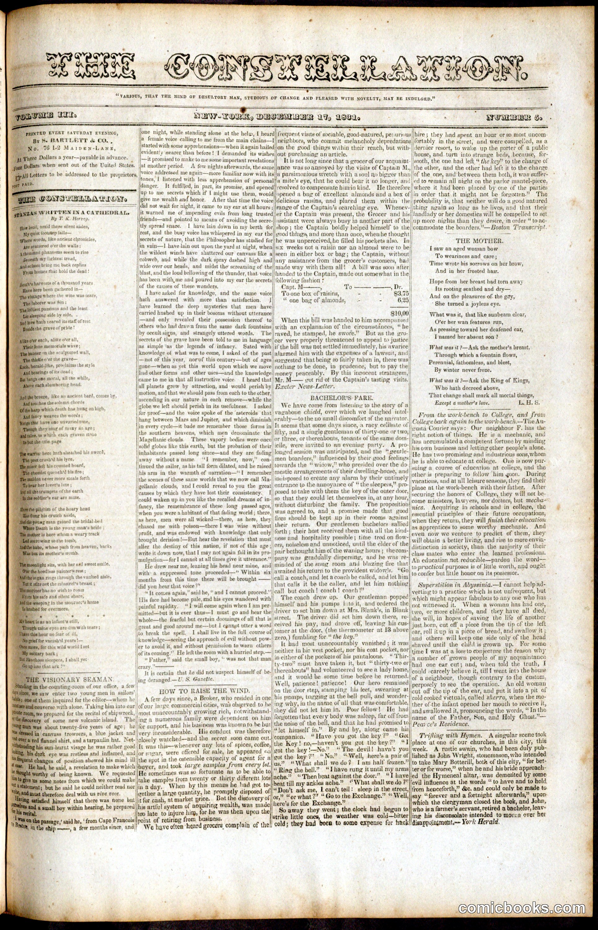 The Constellation, Vol. III, No. 5