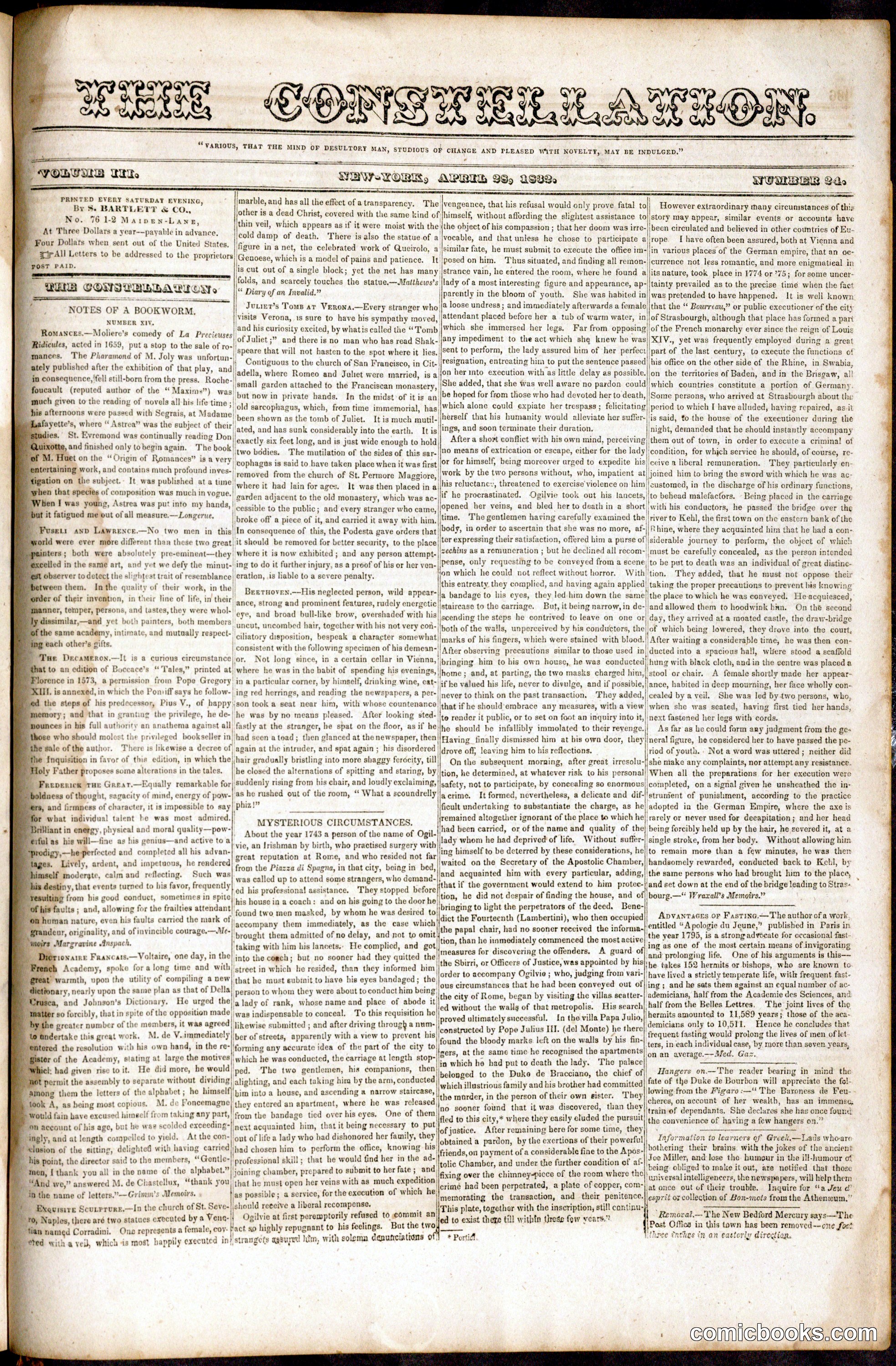 The Constellation, Vol. III, No. 24