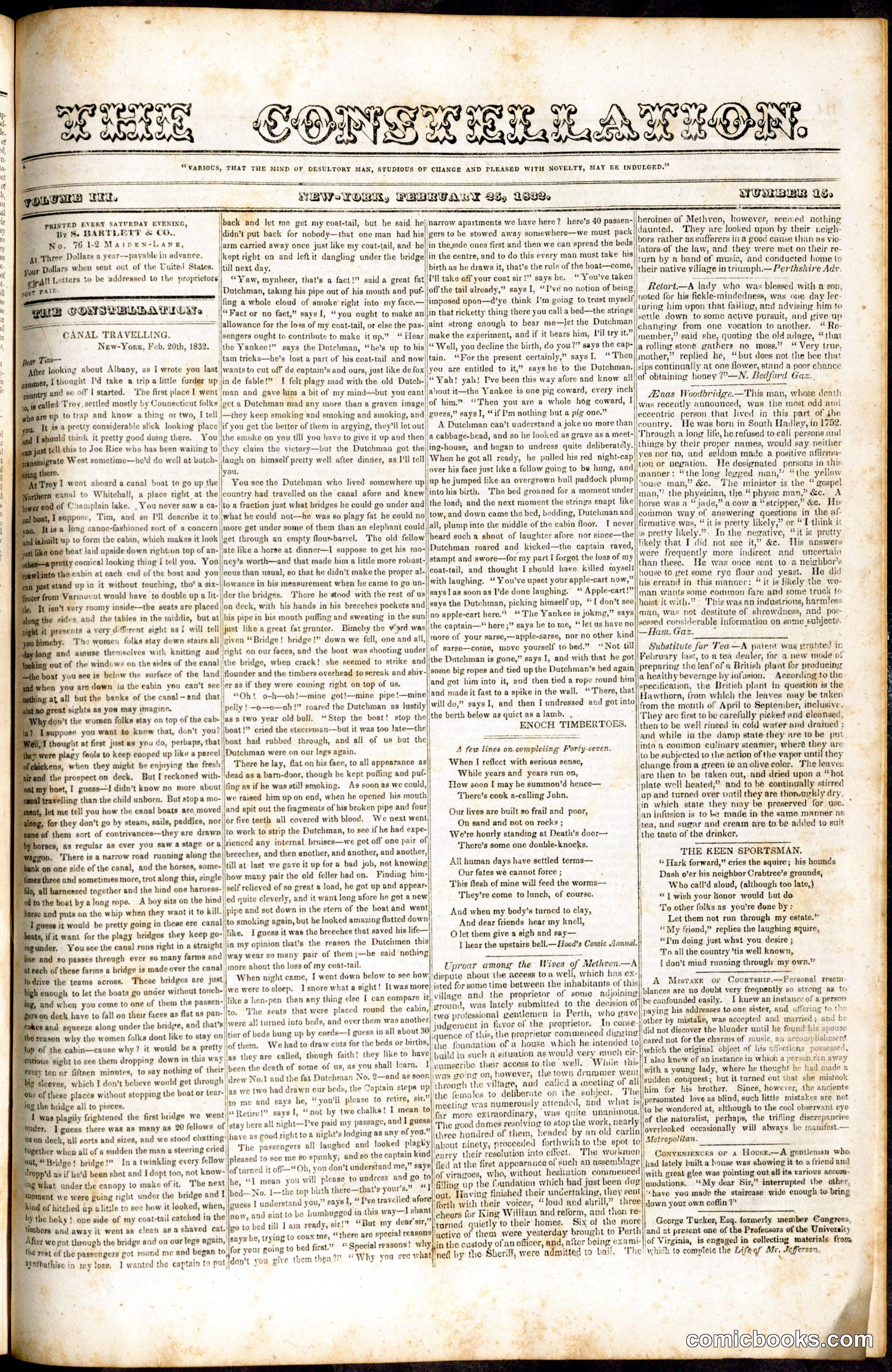 The Constellation, Vol. III, No. 15