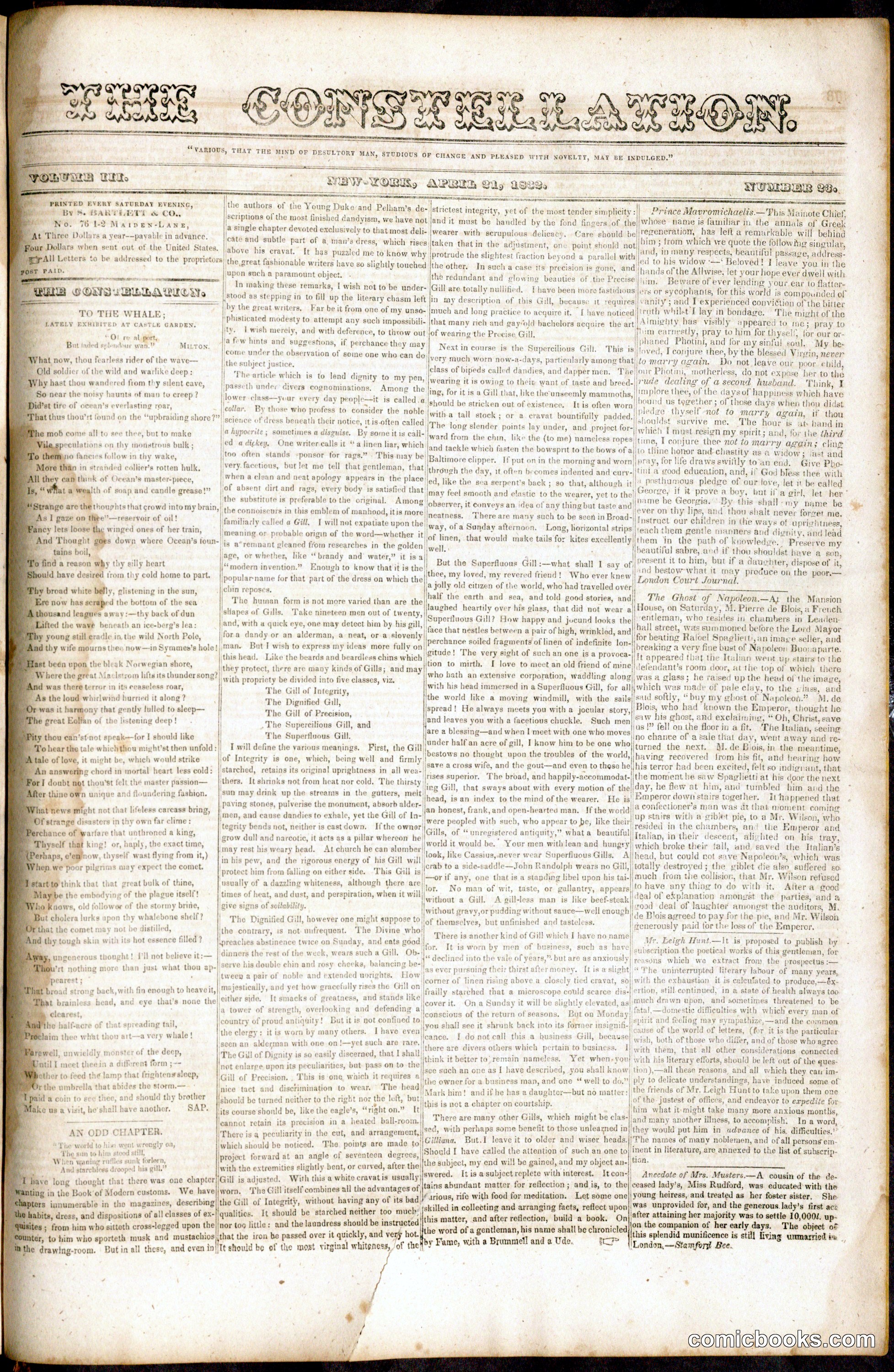 The Constellation (Vol. III, No. 23)