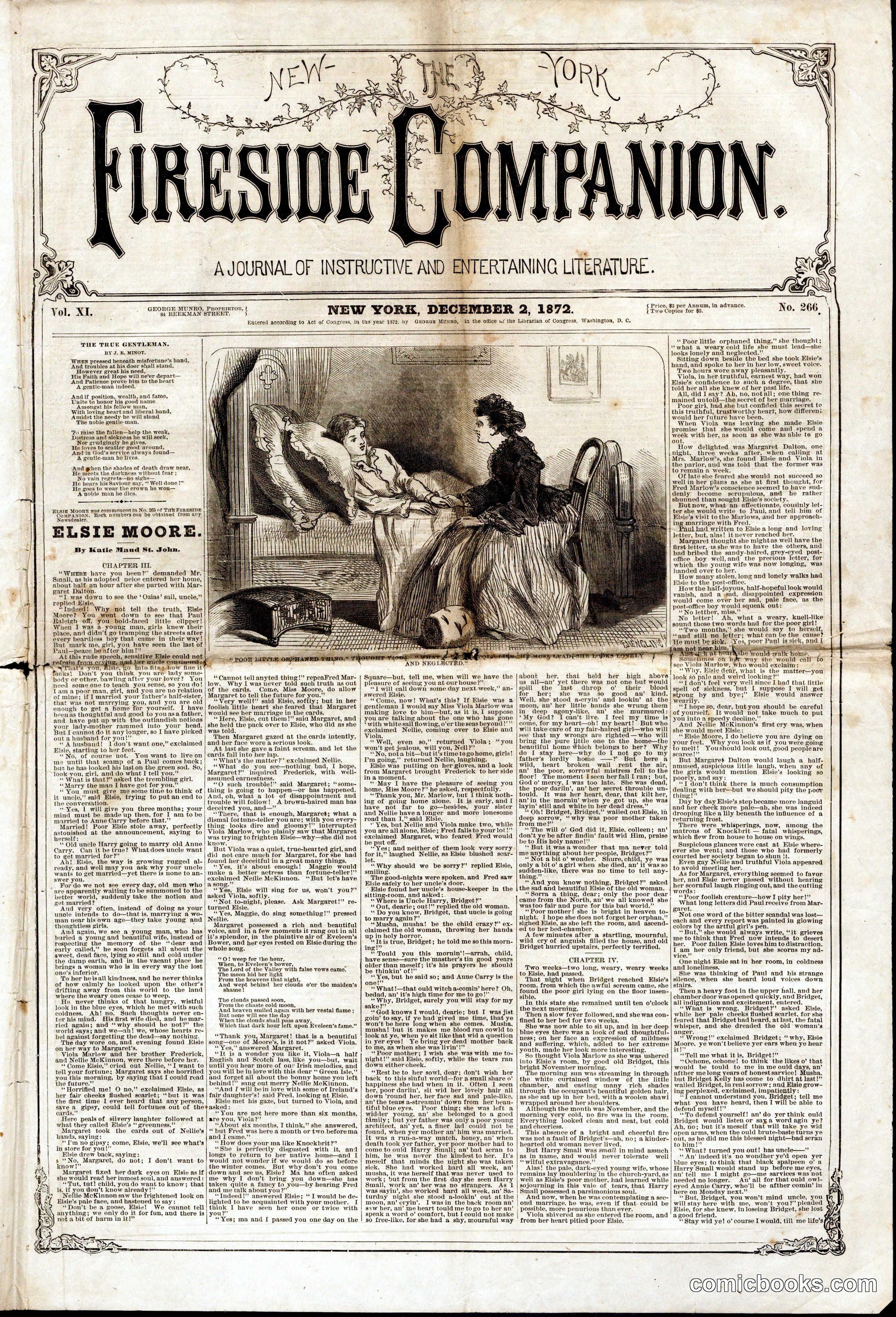 The New York Fireside Companion, Vol. XI, No. 266
