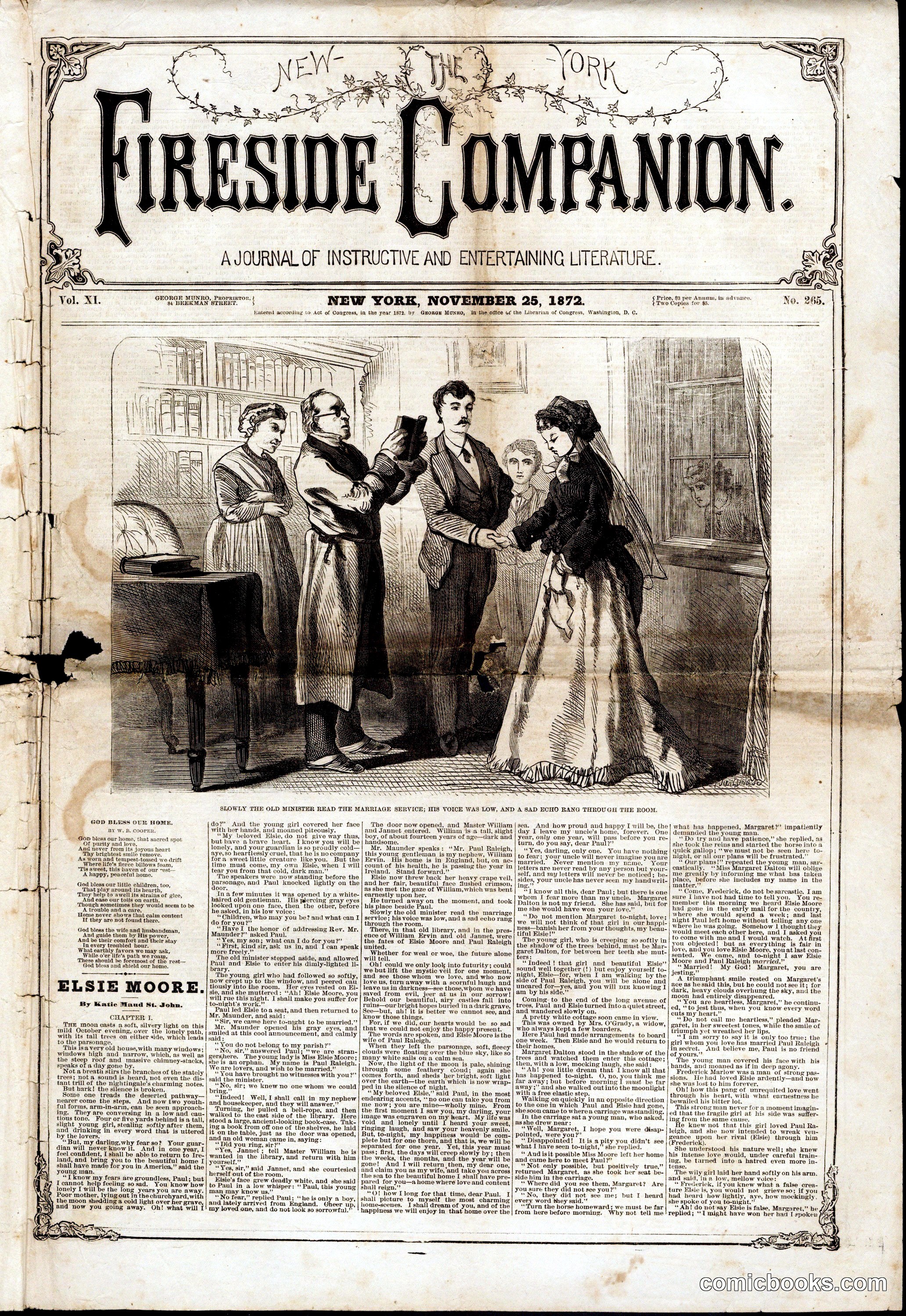 The New York Fireside Companion, Vol. XI, No. 265