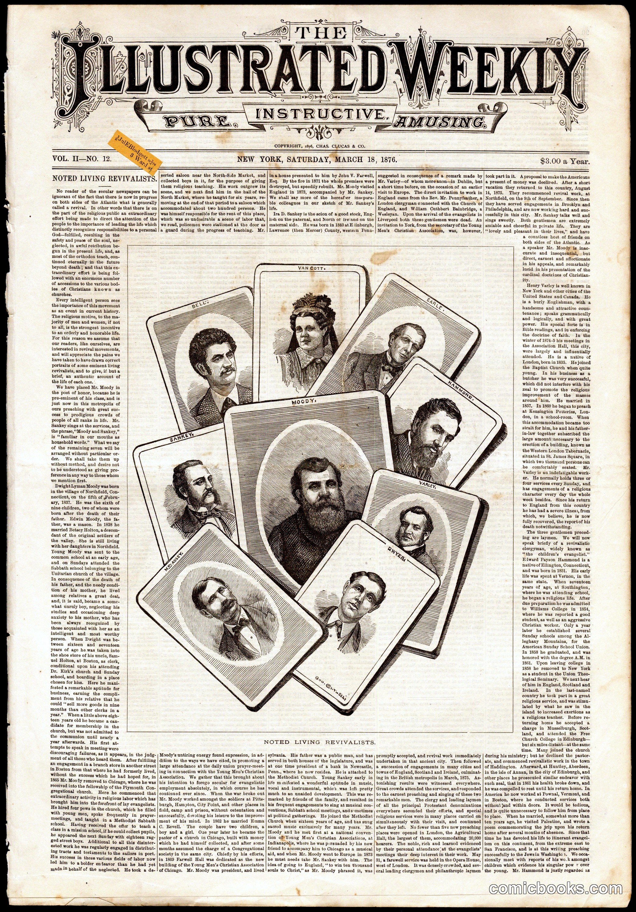 The Illustrated Weekly: 'Noted Living Revivalists'
