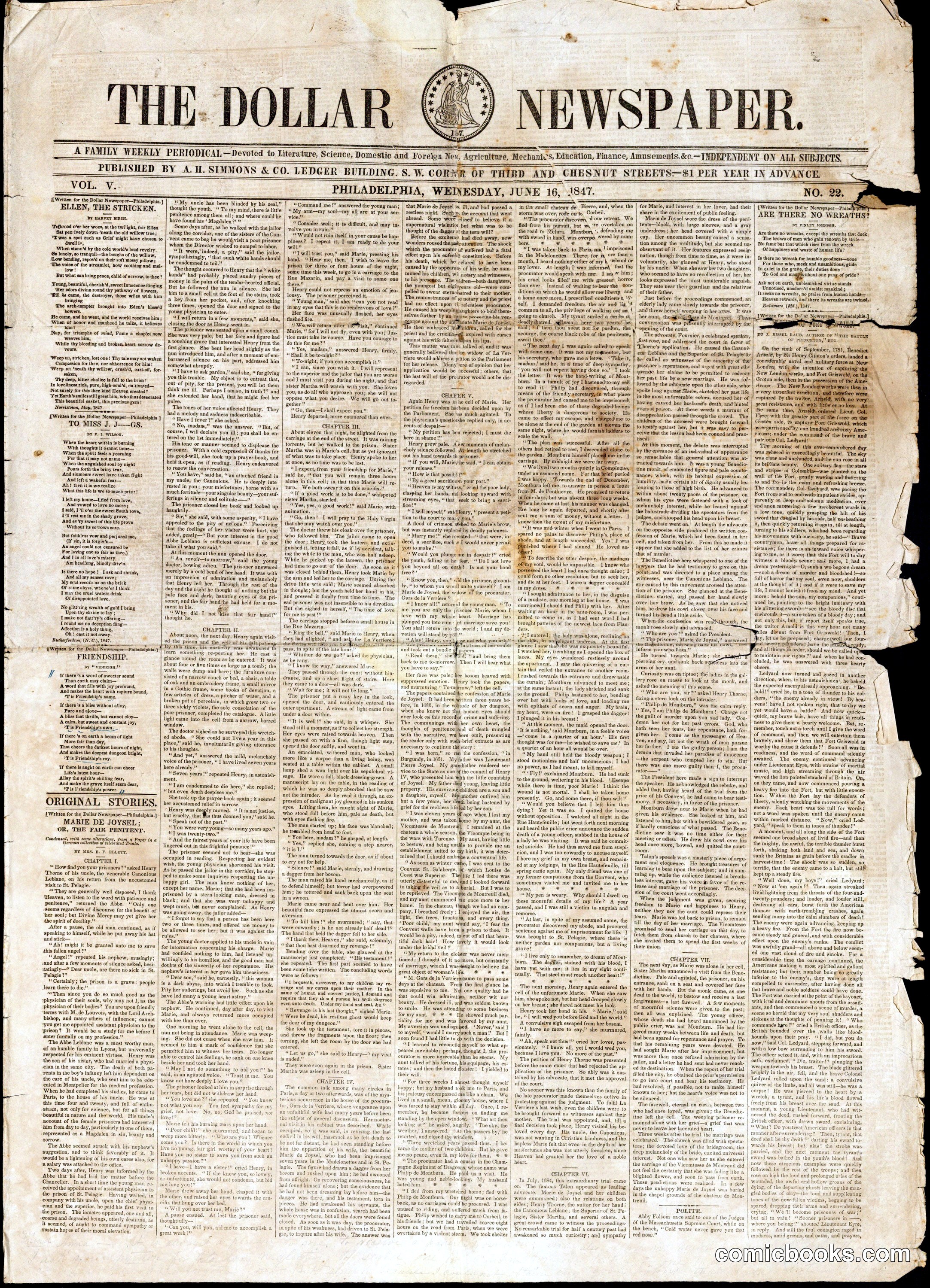 The Dollar Newspaper, Vol. V, No. 22