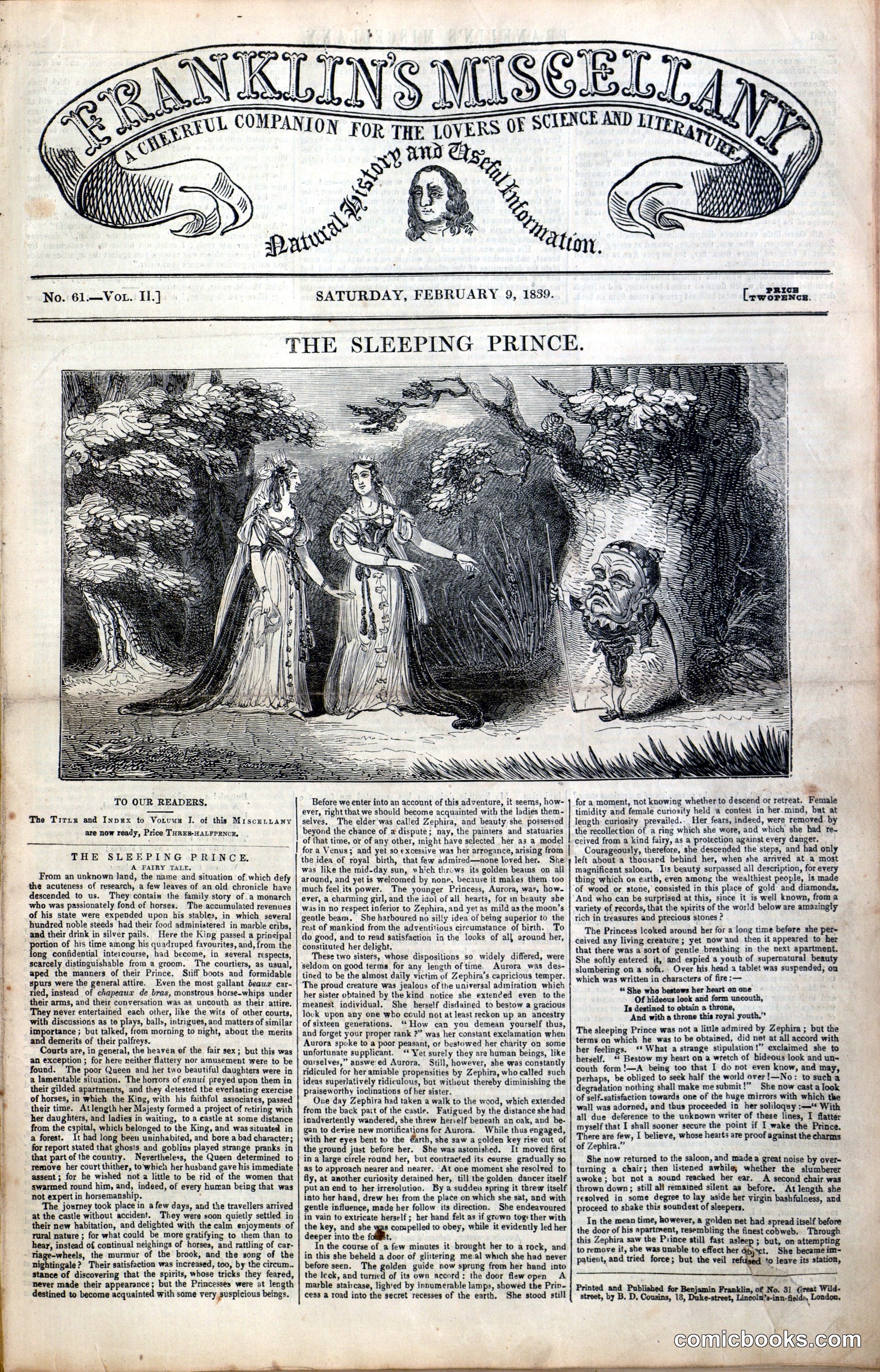 Franklin's Miscellany: 'The Sleeping Prince'