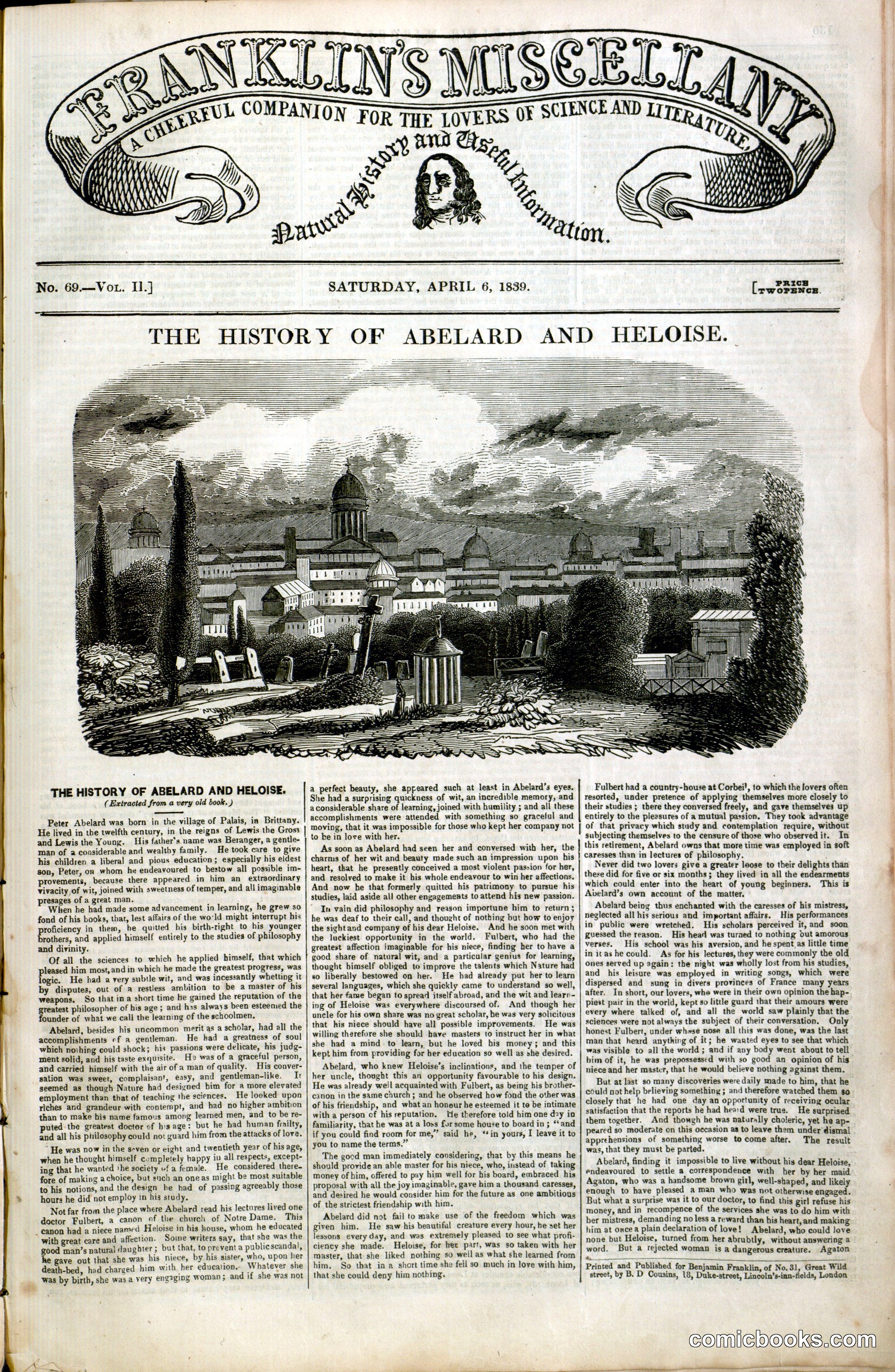 Franklin's Miscellany: The History of Abelard and Heloise