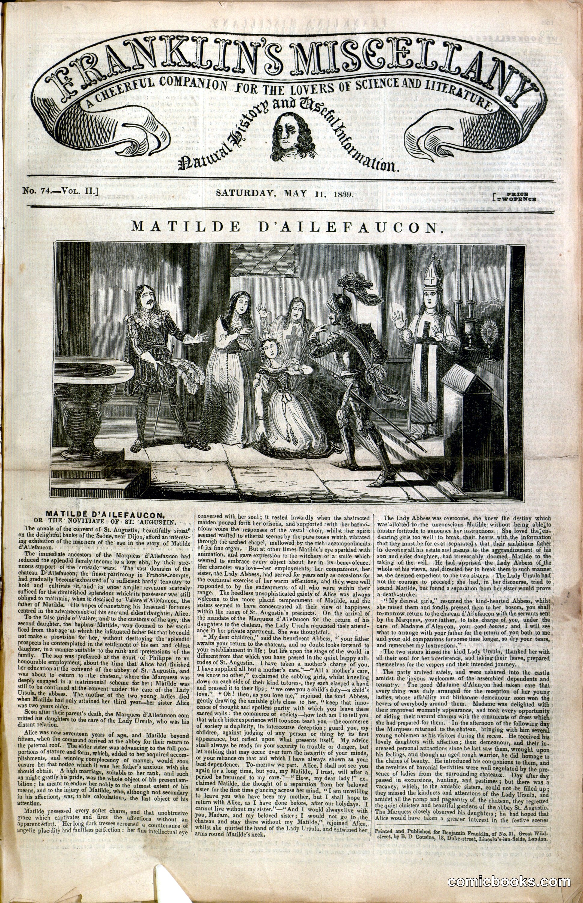 Franklin's Miscellany: Matilde d'Ailefaucon