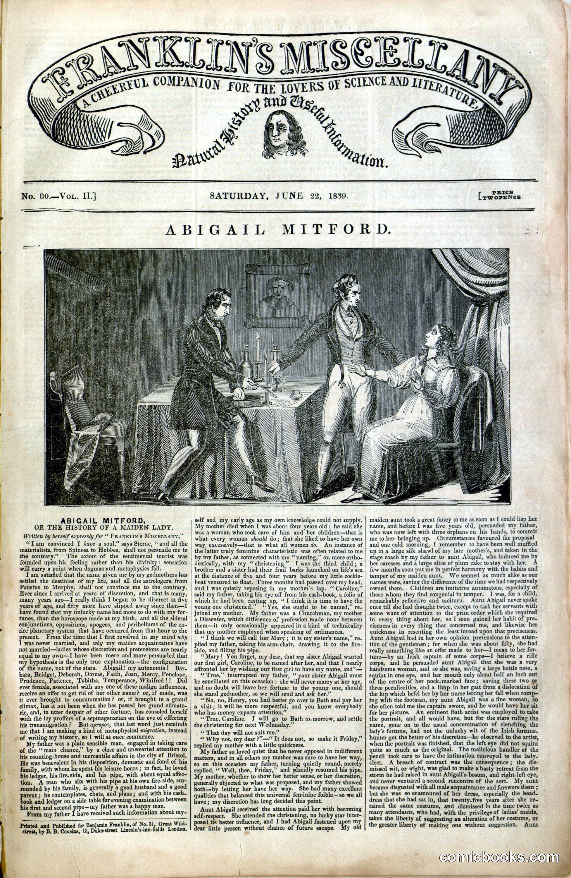 Franklin's Miscellany, No. 80, Vol. II