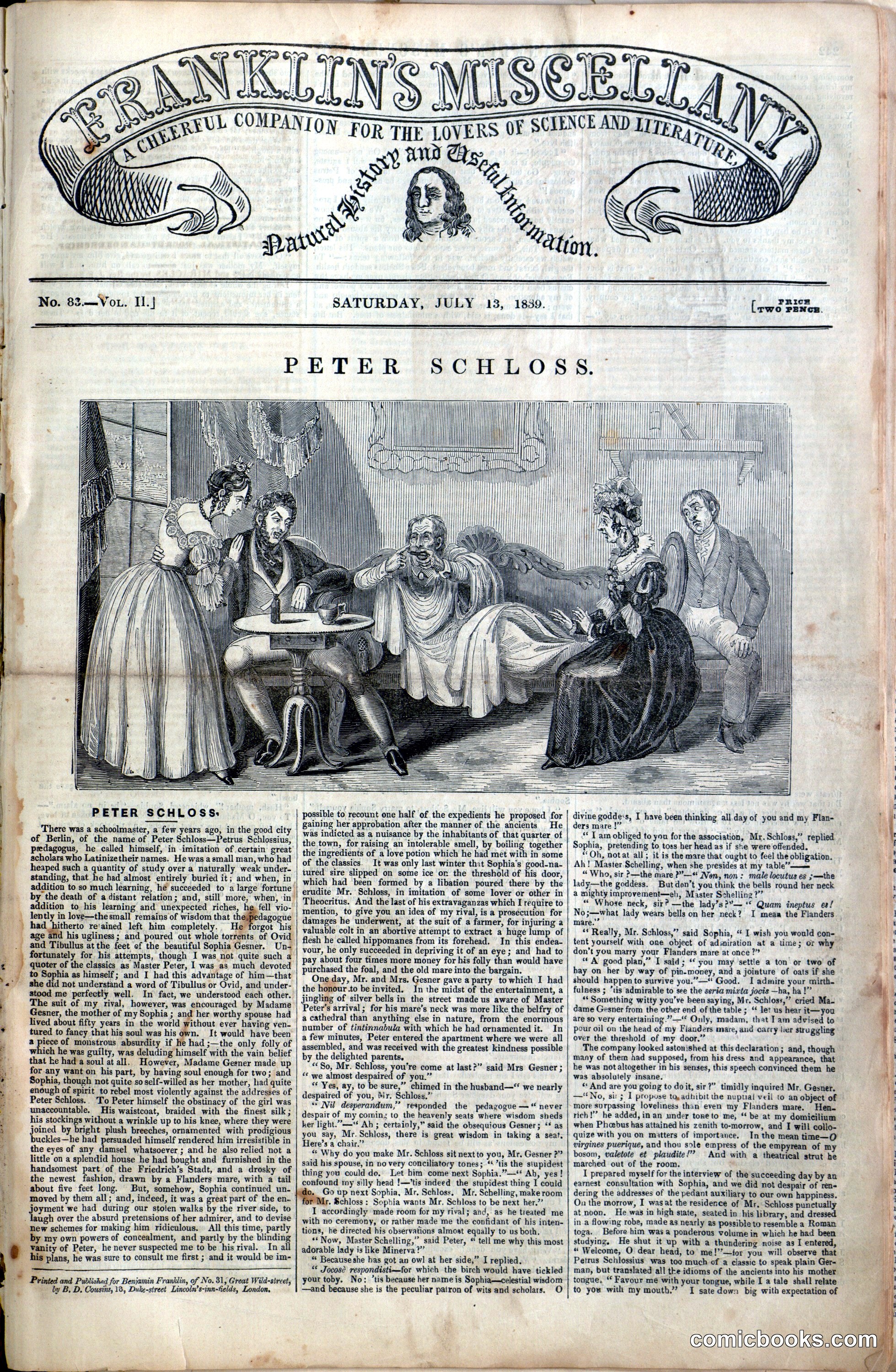 Franklin's Miscellany: Peter Schloss