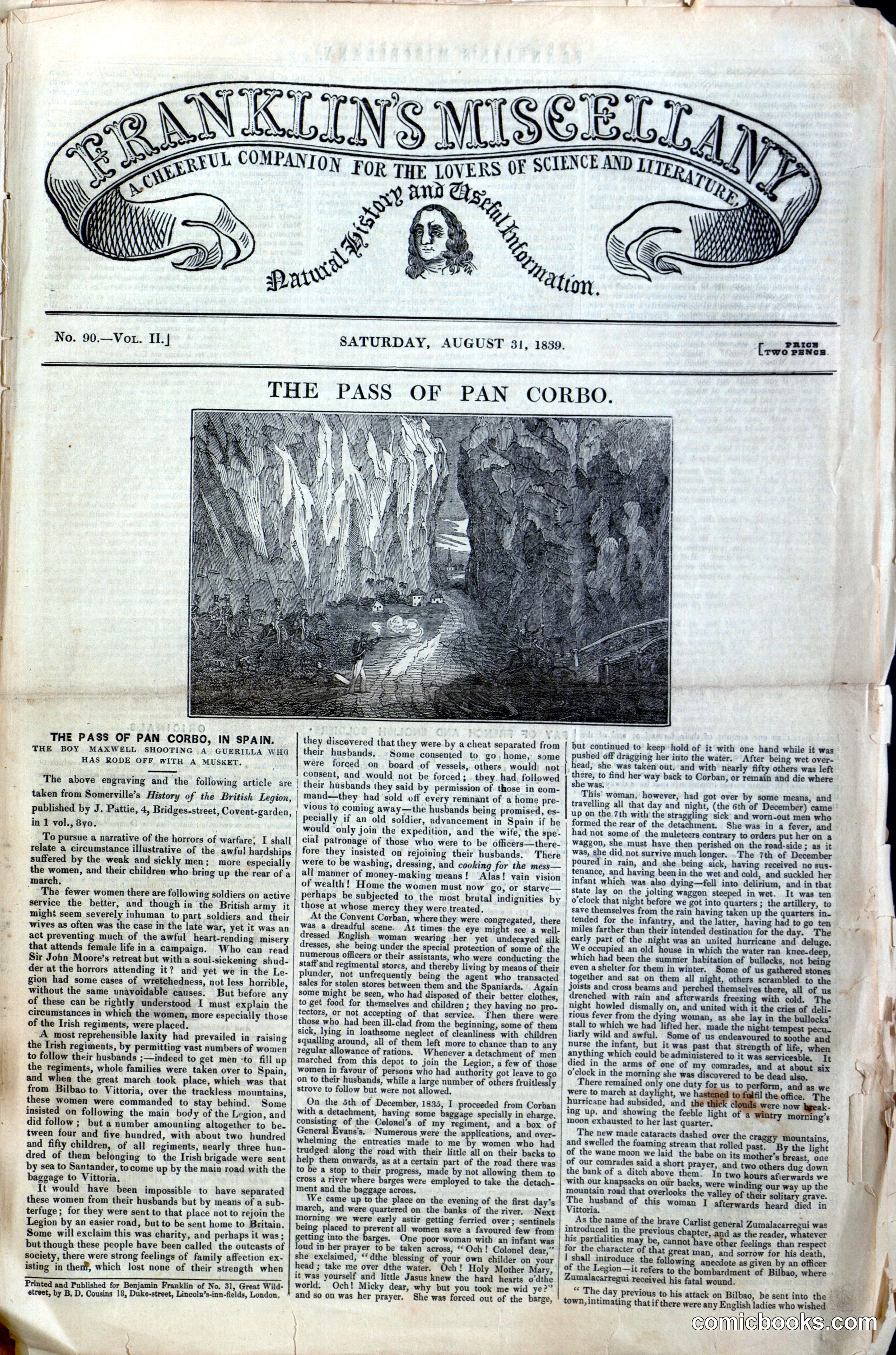 Franklin's Miscellany: The Pass of Pan Corbo