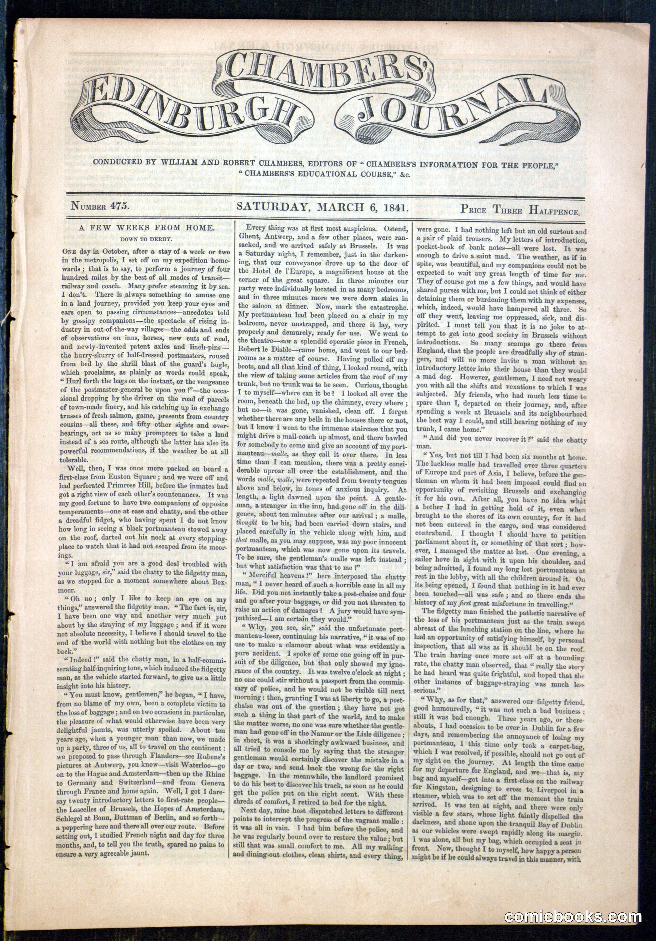 Chambers' Edinburgh Journal, No. 475
