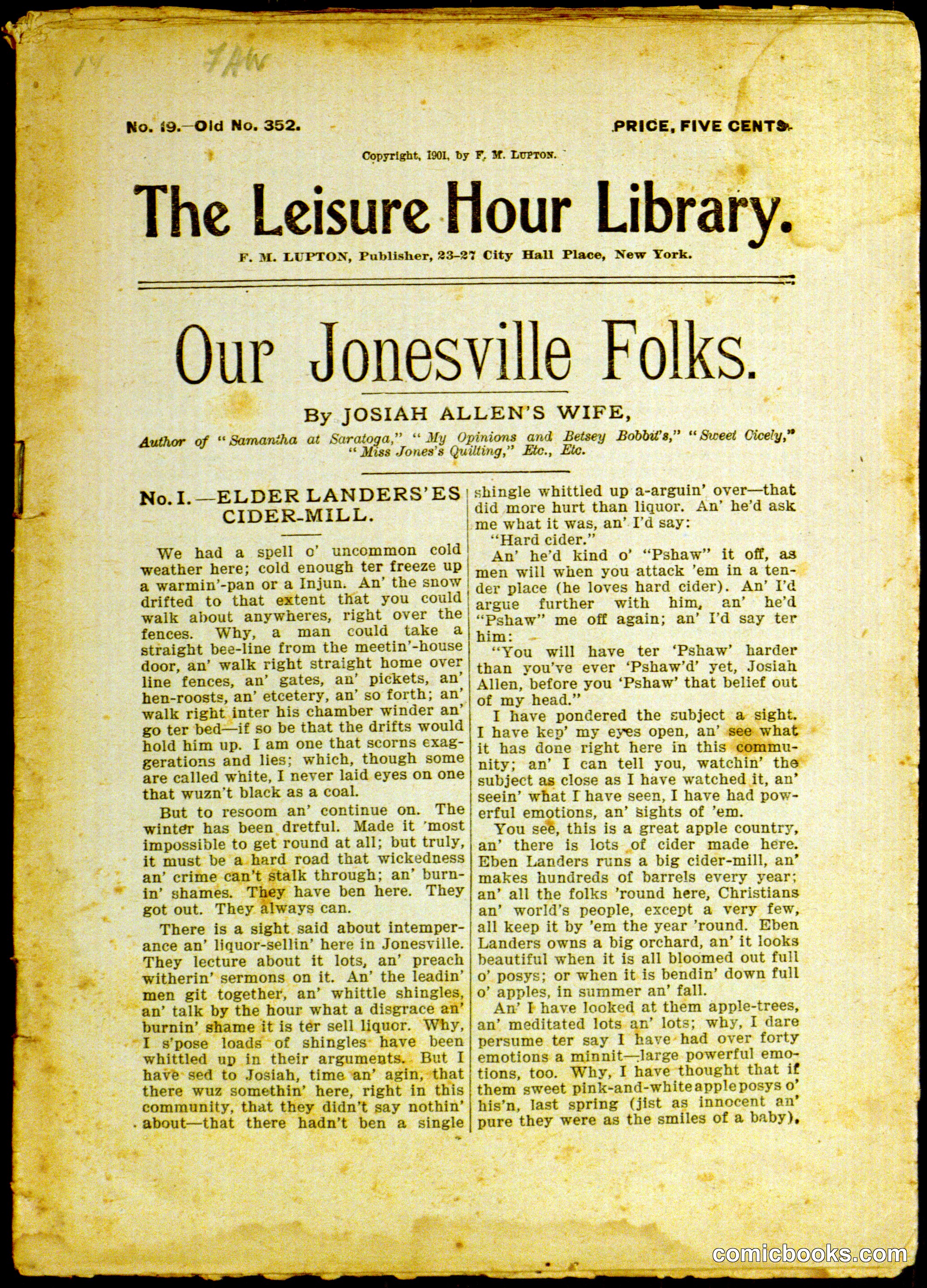 Our Jonesville Folks