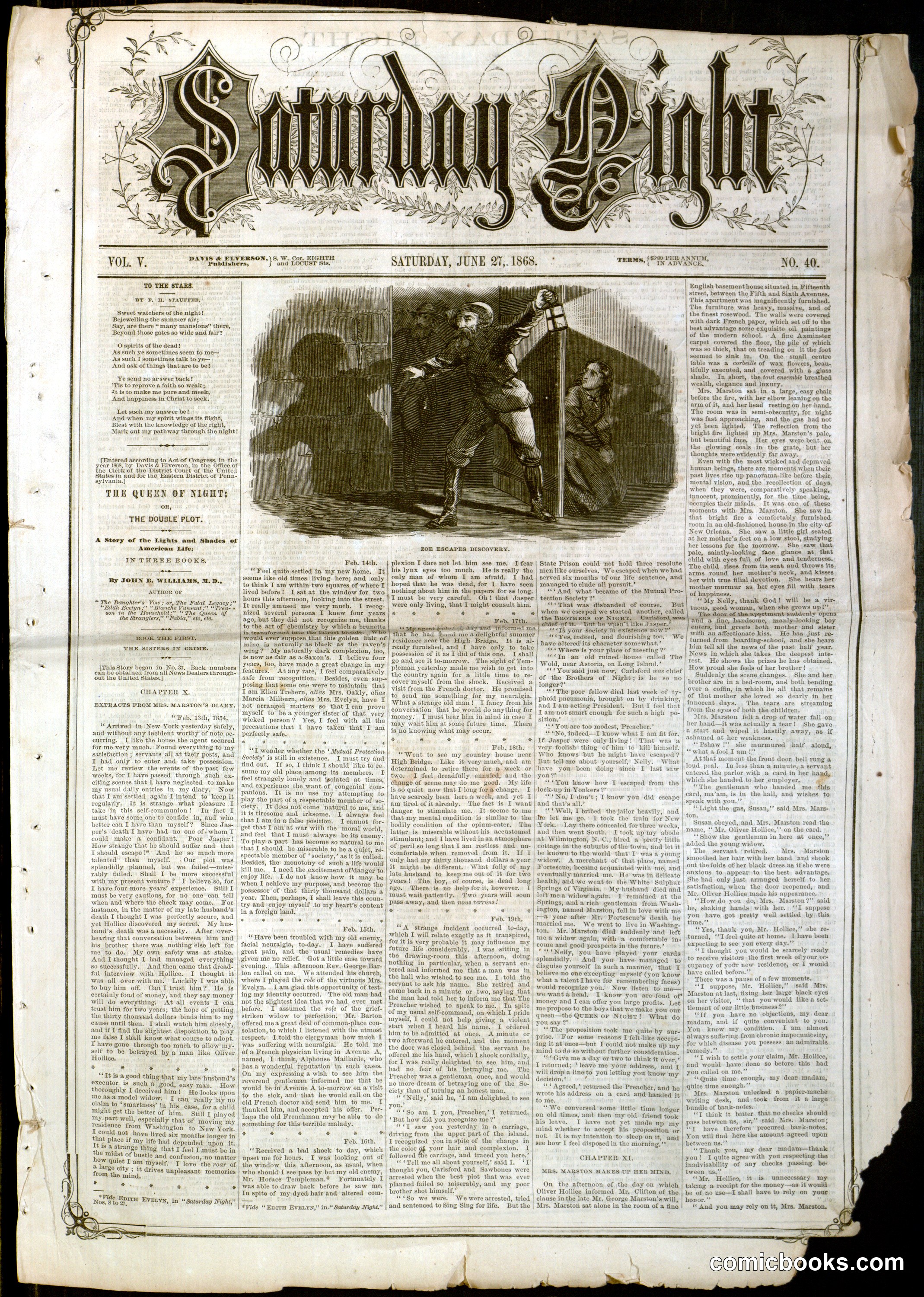 Saturday Night, Vol. V, No. 40