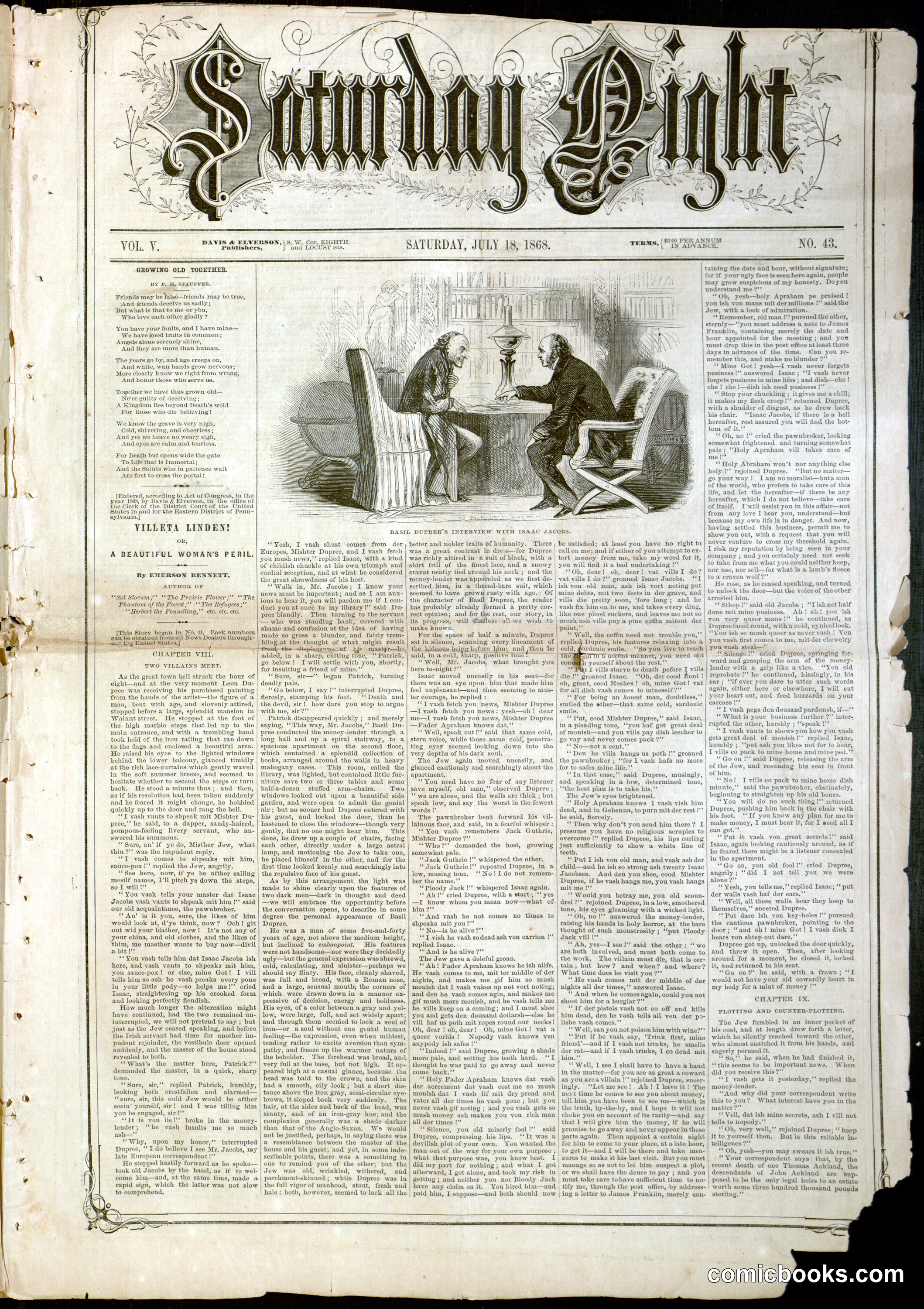 Saturday Night, Vol. V, No. 43
