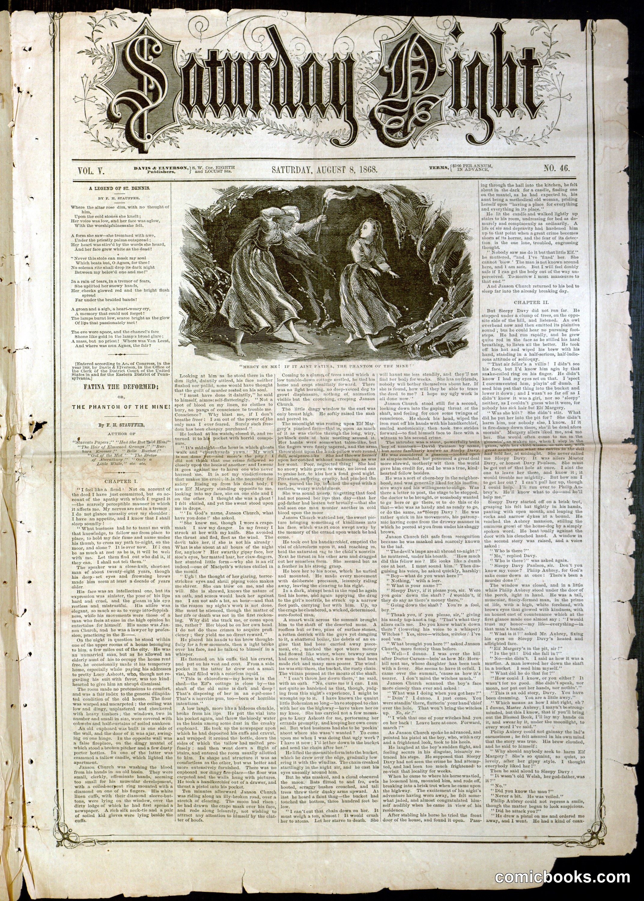 Saturday Night, Vol. V, No. 46
