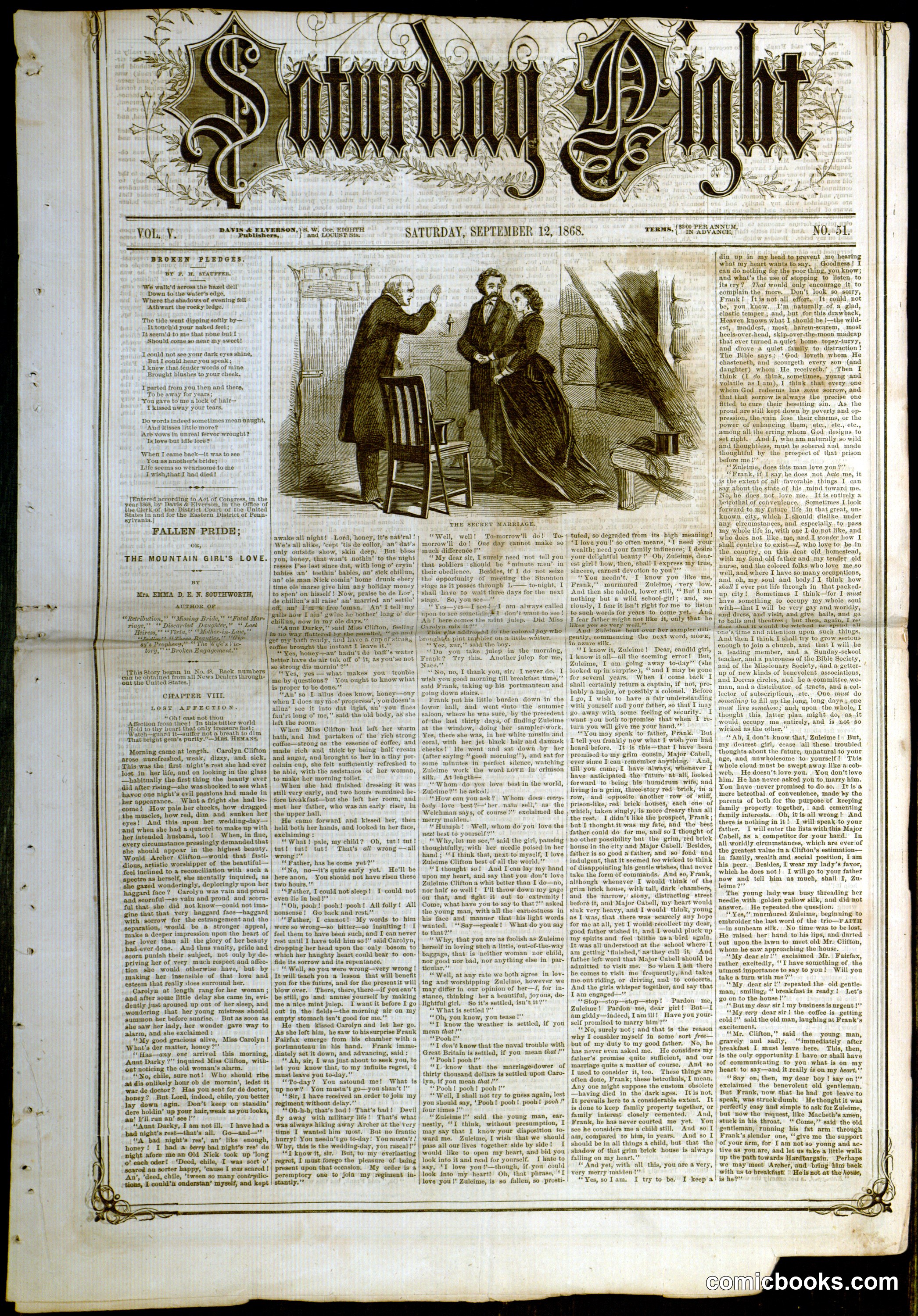 Saturday Night, Vol. V, No. 51