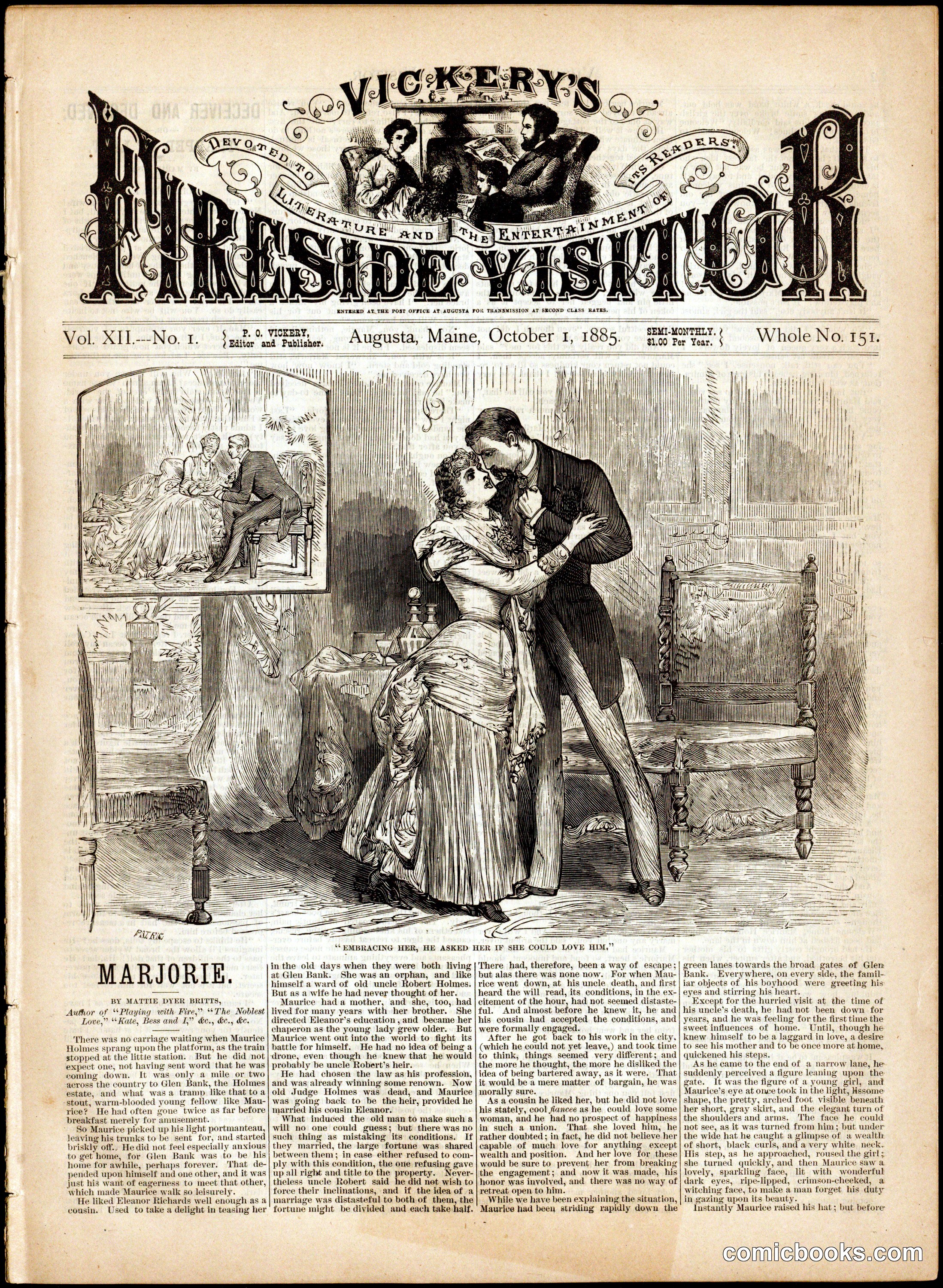 Vickery's Fireside Visitor: 'Marjorie'