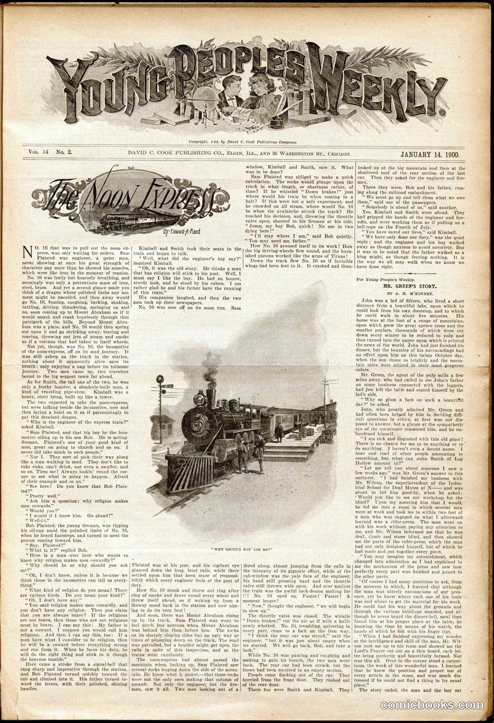 Young People's Weekly: The Moon Express