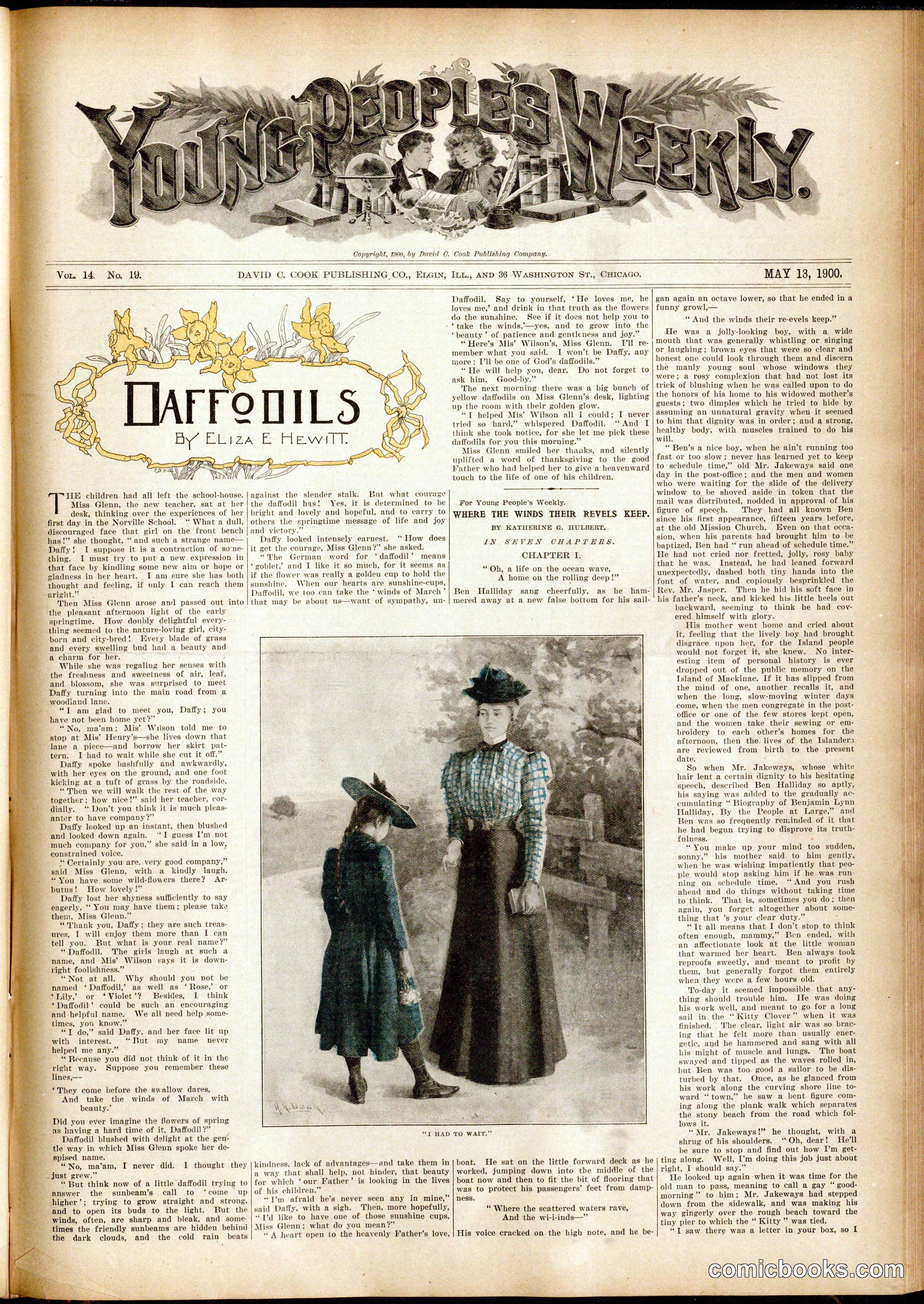 Young People's Weekly: 'Daffodils' by Eliza E. Hewitt