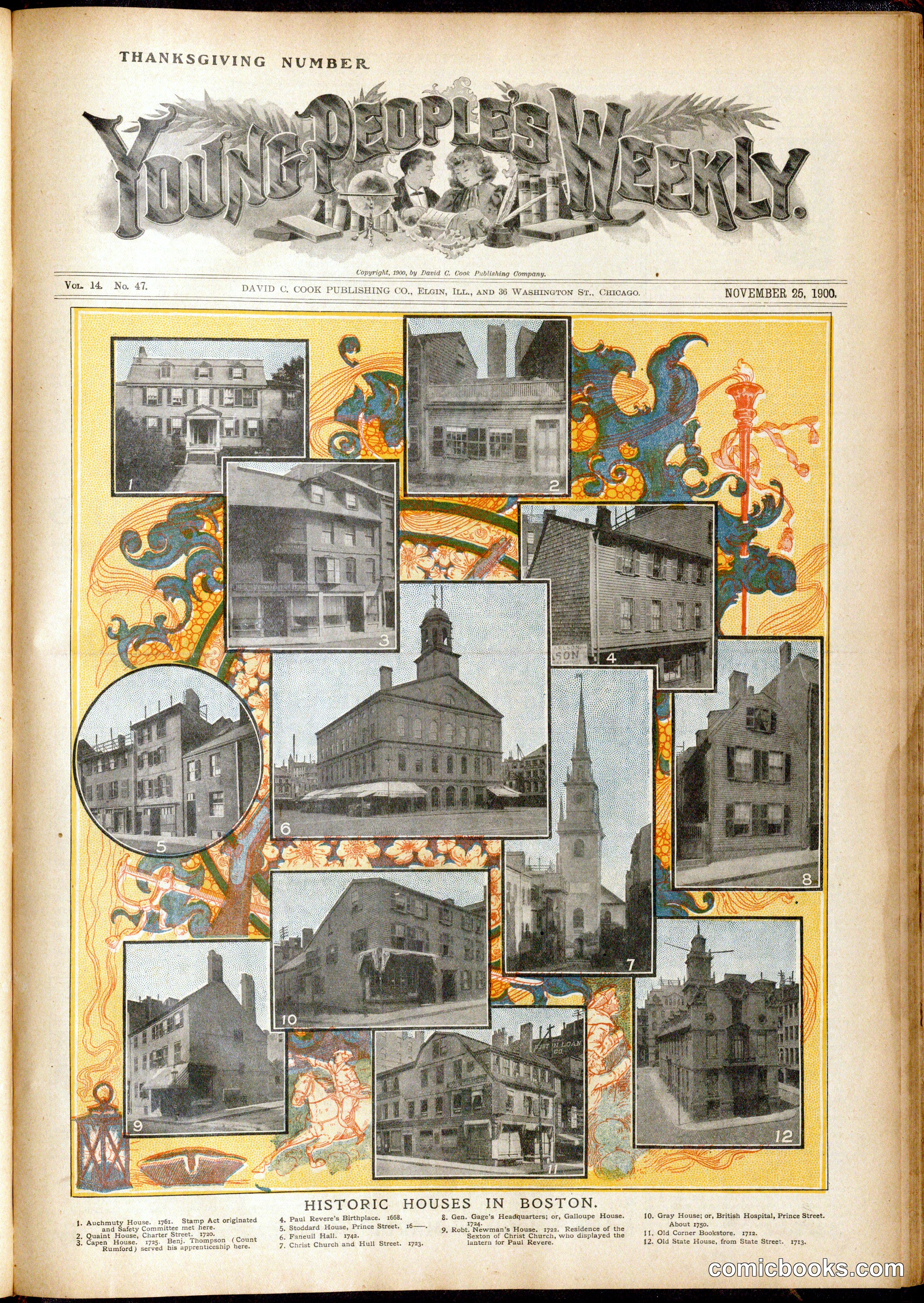 Young People's Weekly: Historic Houses in Boston