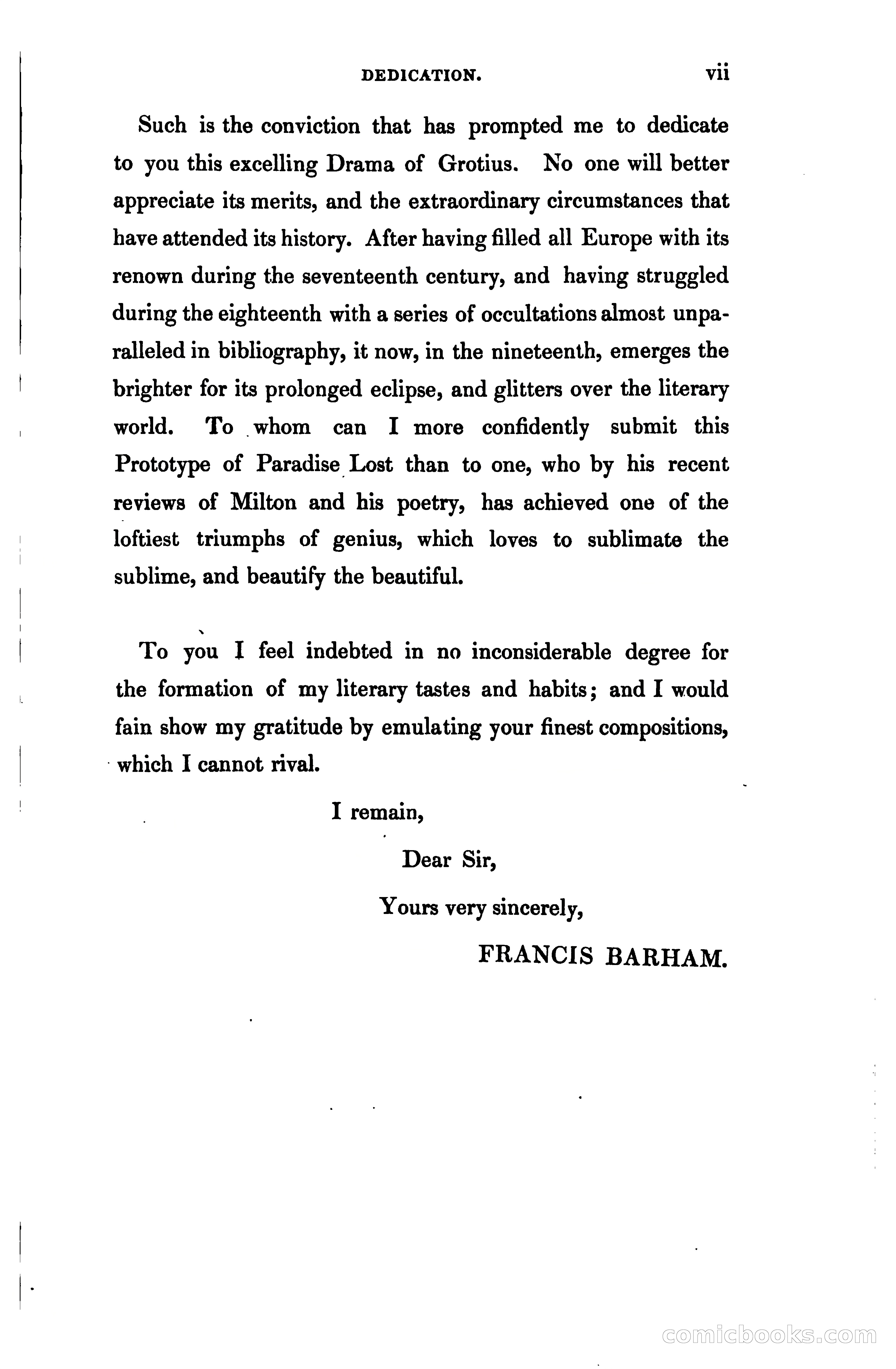 The Adamus exul of Grotius; or The Prototype of Paradise Lost — page 12 of 77