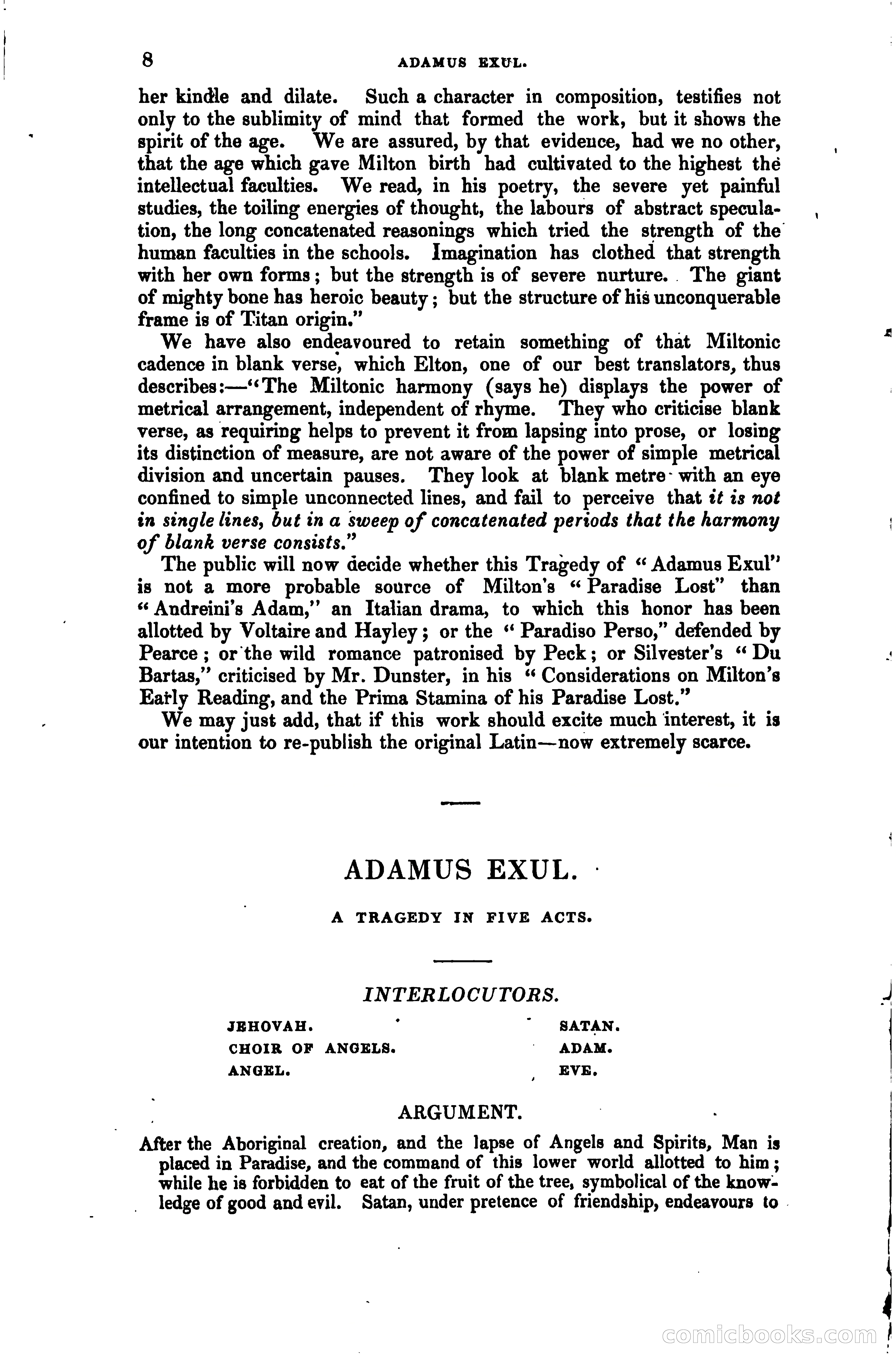 The Adamus exul of Grotius; or The Prototype of Paradise Lost — page 25 of 77