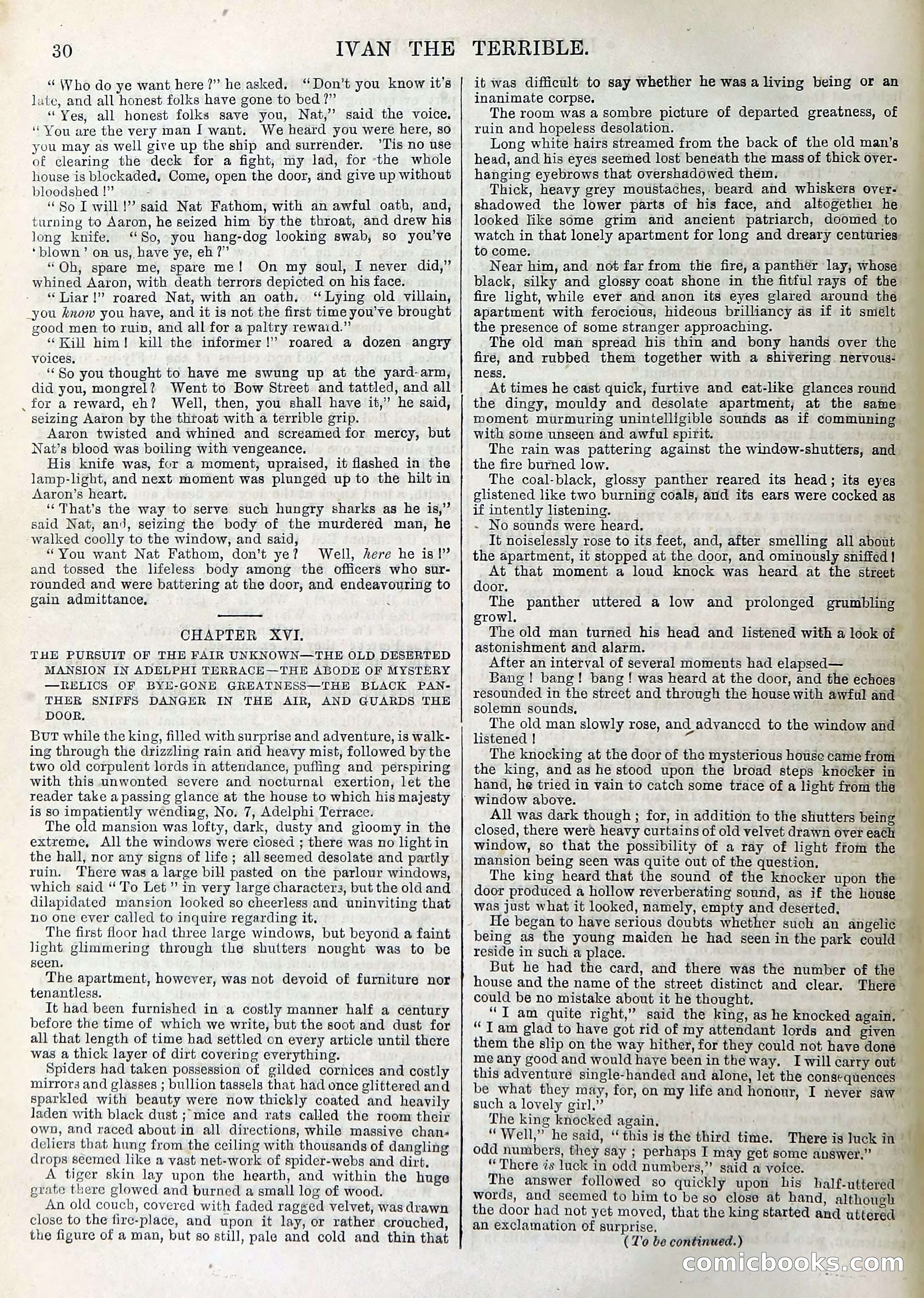 Ivan the Terrible; or, Dark Deeds of Night — page 34: Penny Dreadfuls, 1866