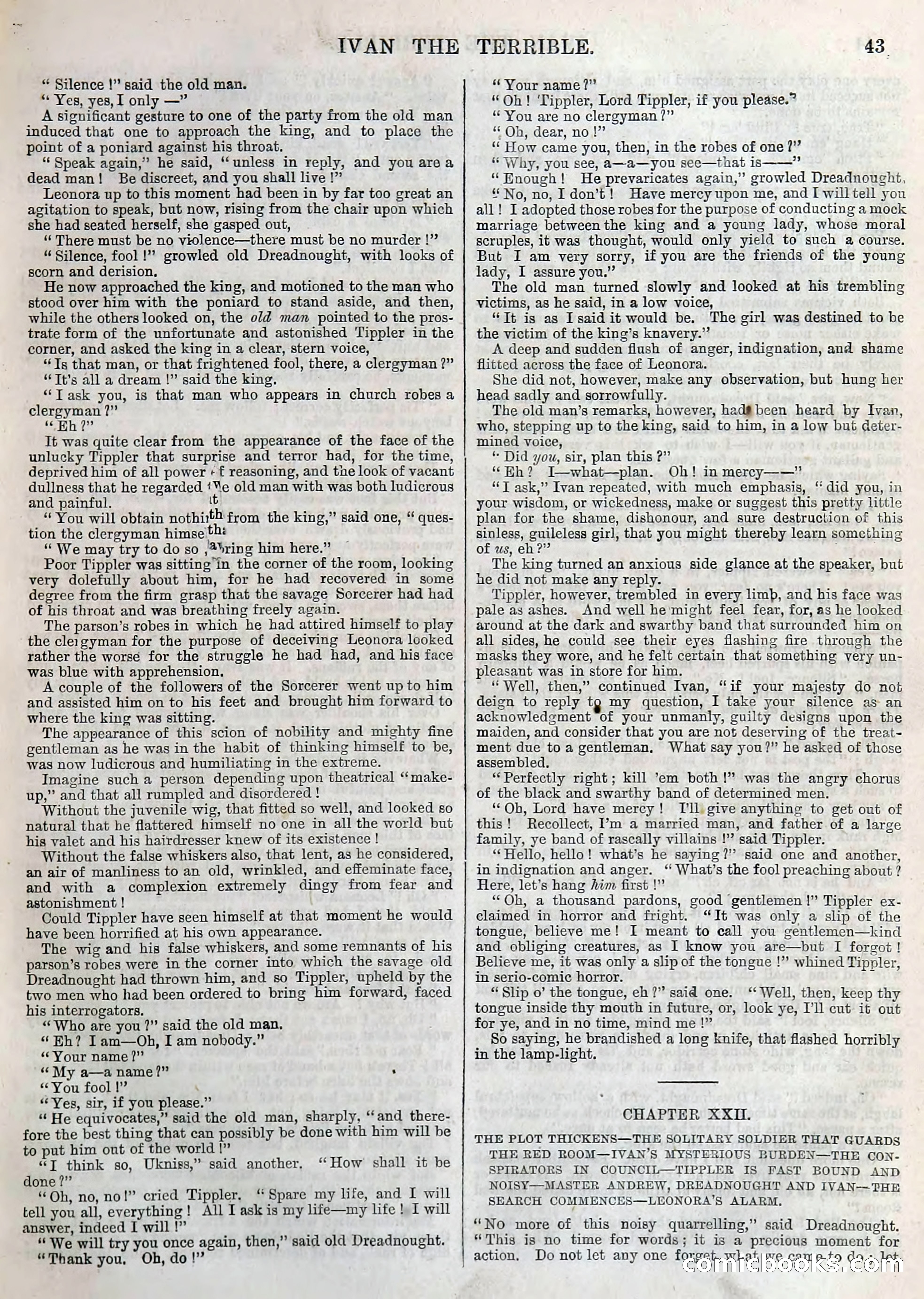 Ivan the Terrible; or, Dark Deeds of Night — page 47: Penny Dreadfuls, 1866