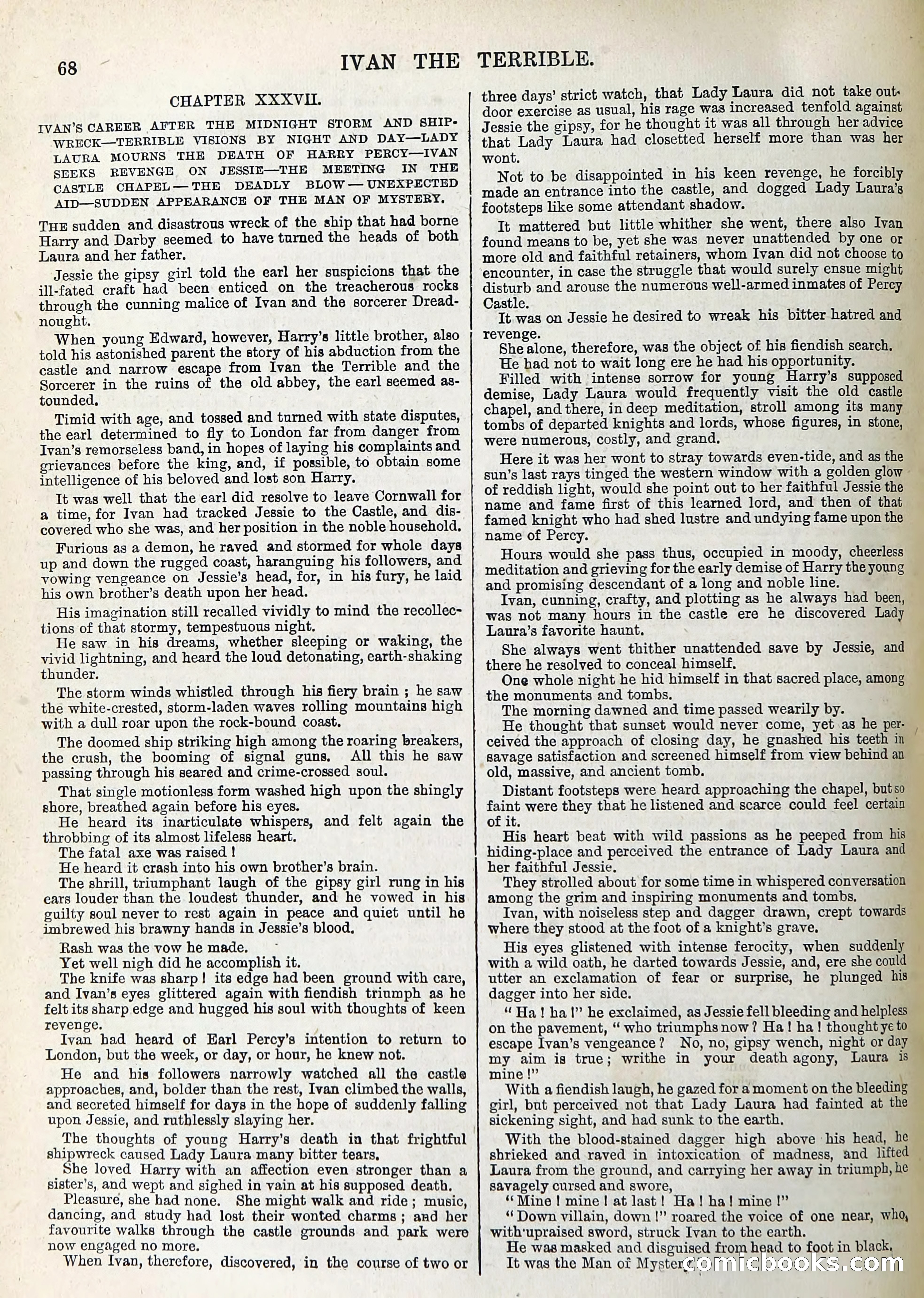 Ivan the Terrible; or, Dark Deeds of Night — page 72: Penny Dreadfuls, 1866