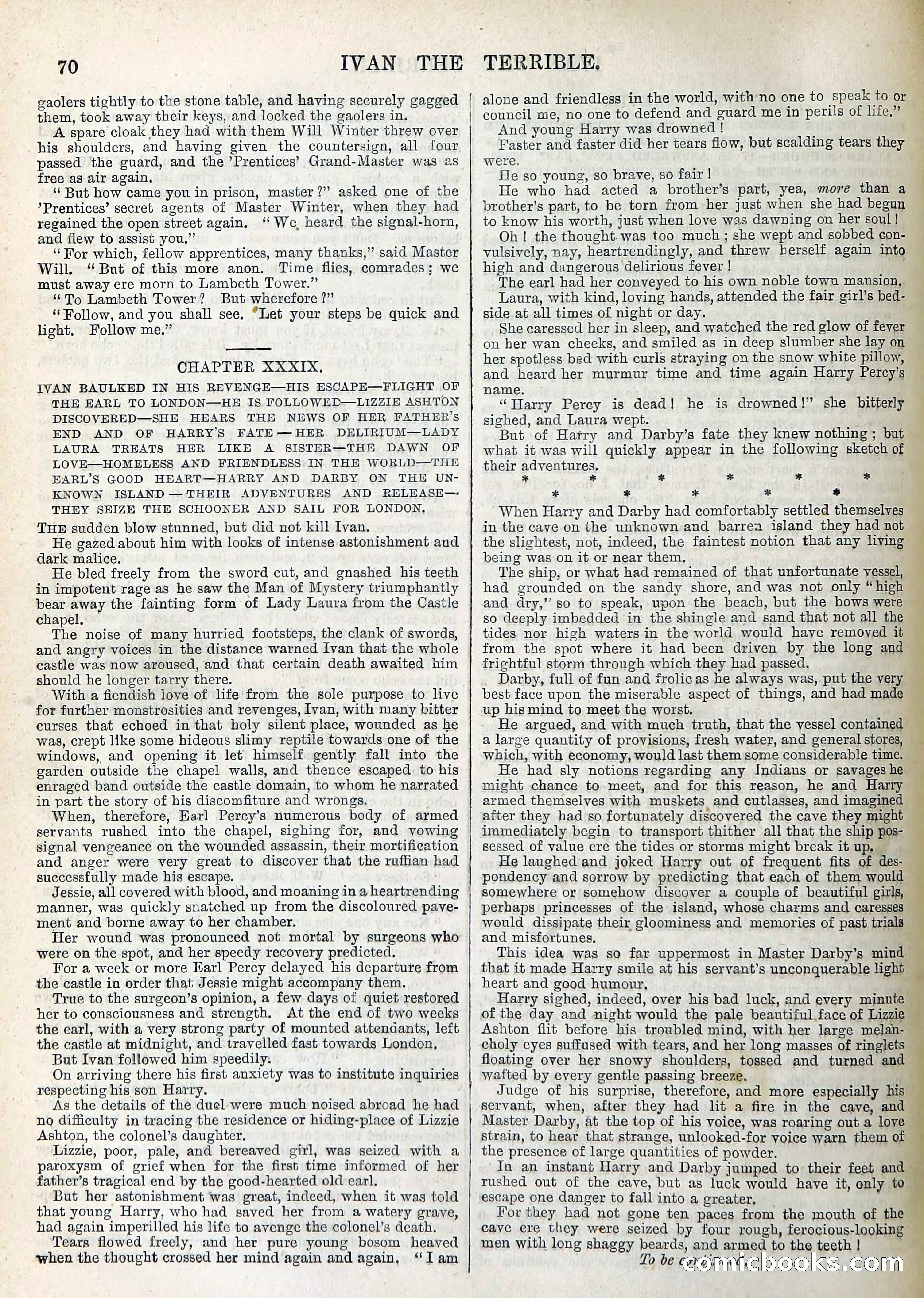 Ivan the Terrible; or, Dark Deeds of Night — page 74: Penny Dreadfuls, 1866
