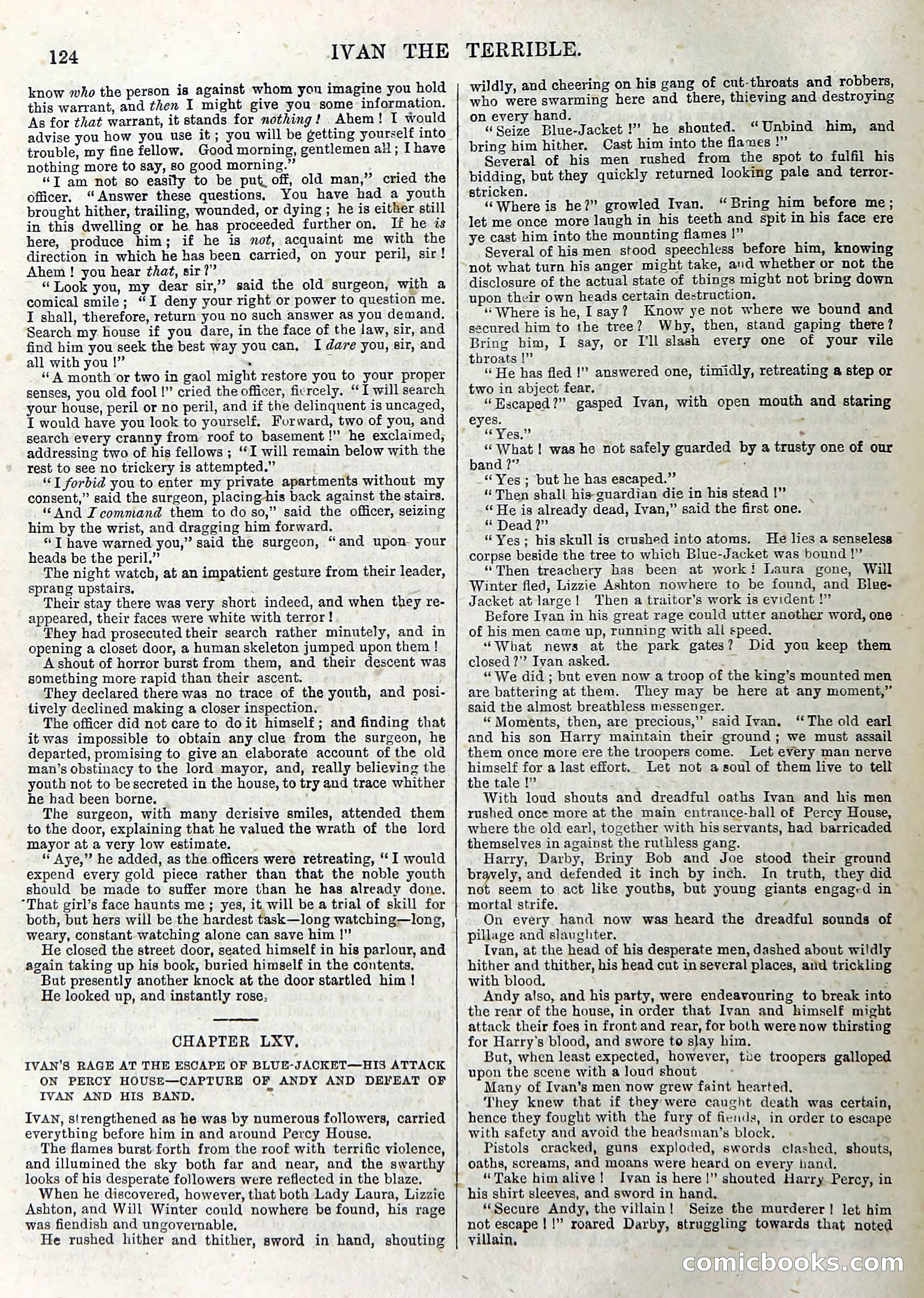 Ivan the Terrible; or, Dark Deeds of Night — page 128: Penny Dreadfuls, 1866