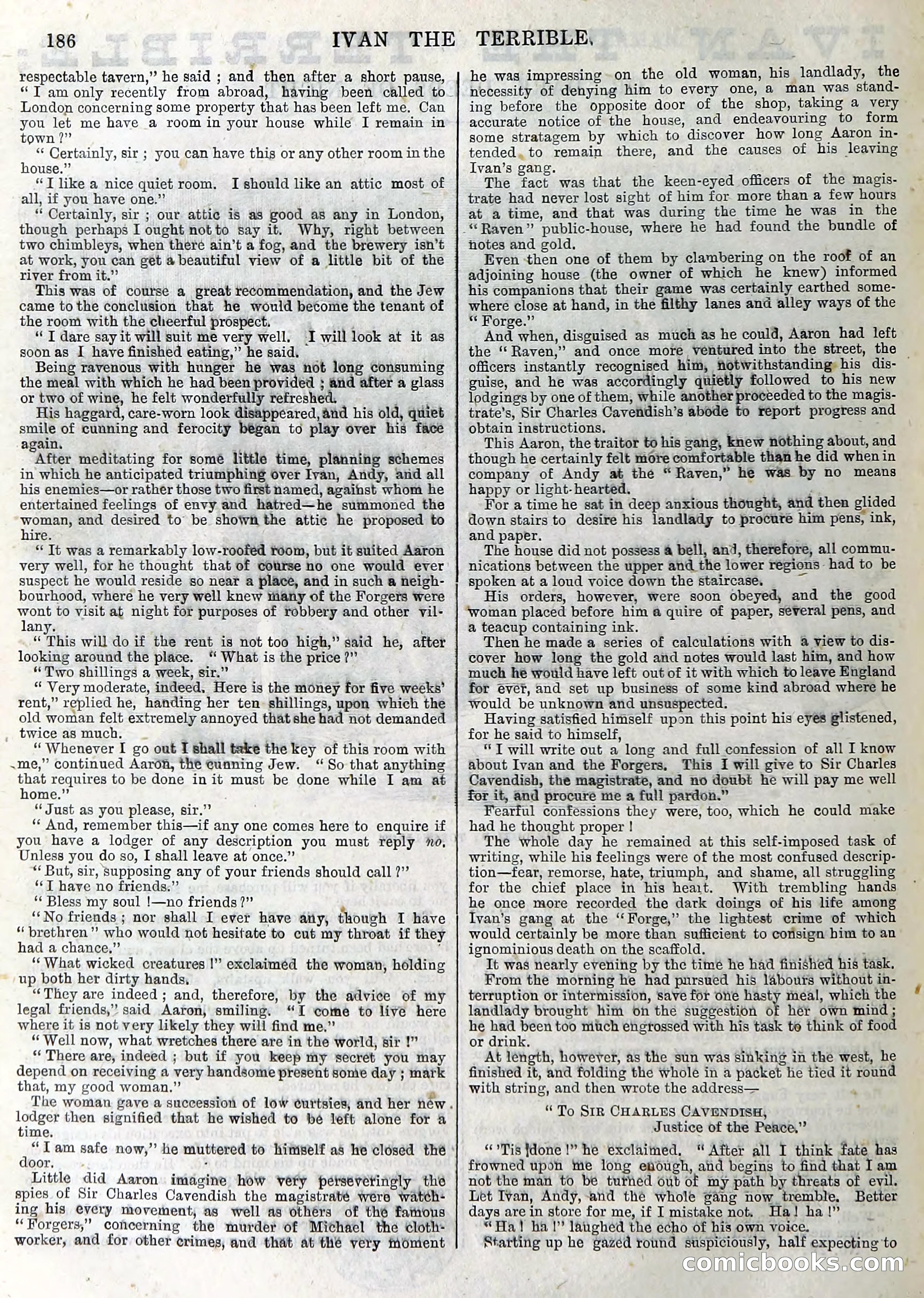 Ivan the Terrible; or, Dark Deeds of Night — page 190: Penny Dreadfuls, 1866