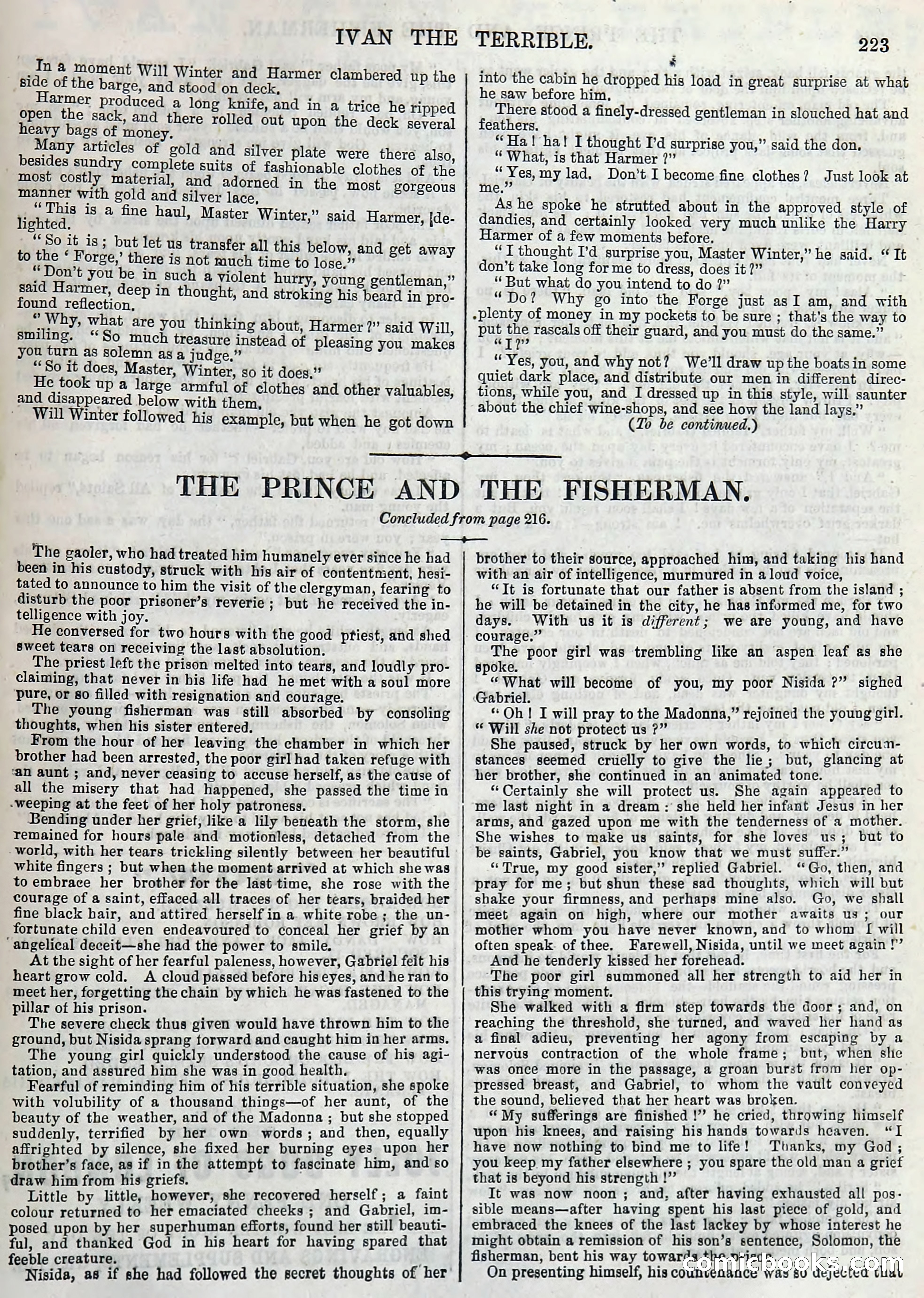 Ivan the Terrible; or, Dark Deeds of Night — page 227: Penny Dreadfuls, 1866