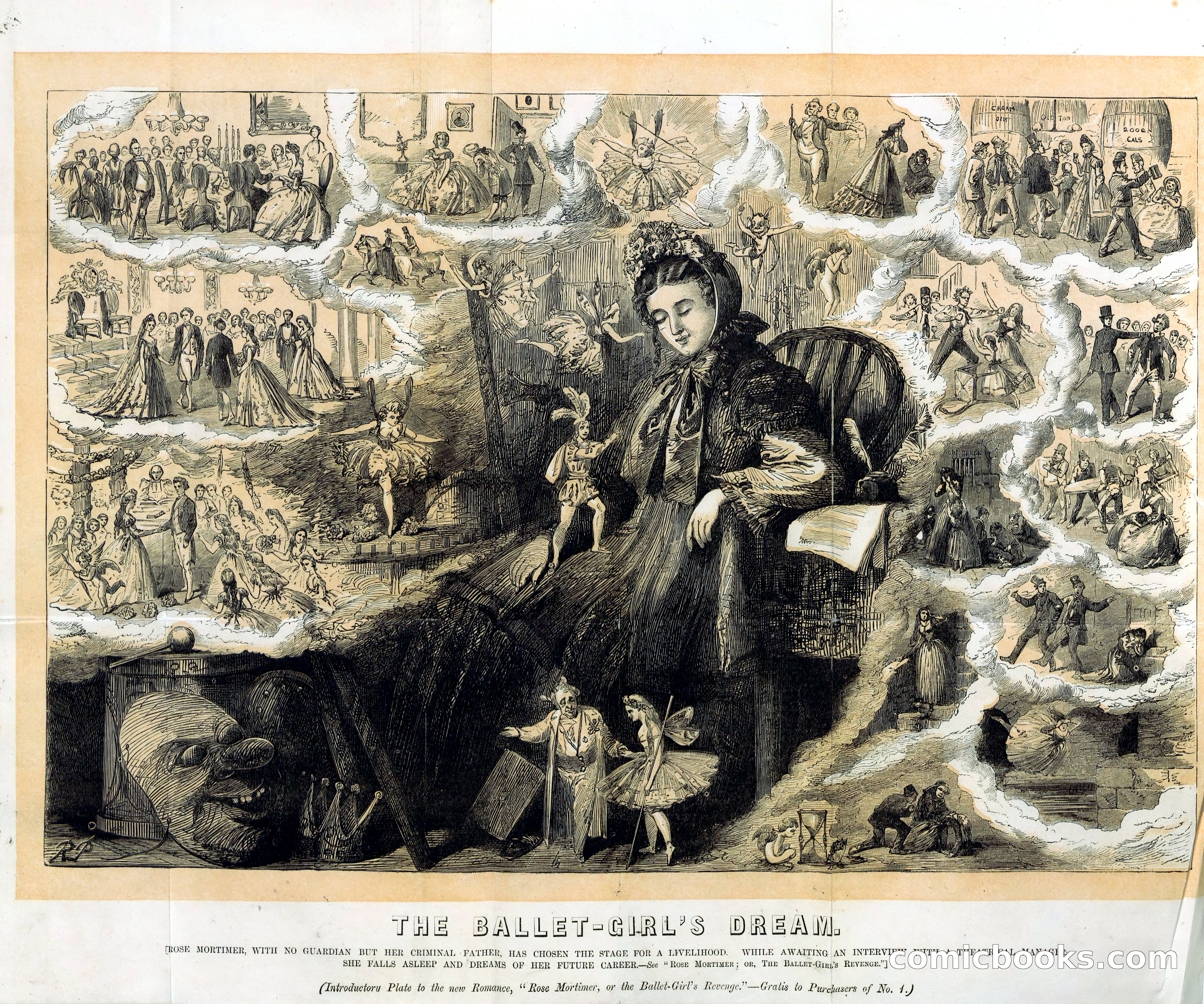 Rose Mortimer; Or, The Ballet-Girl's Revenge — page 4: Penny Dreadfuls, 1865