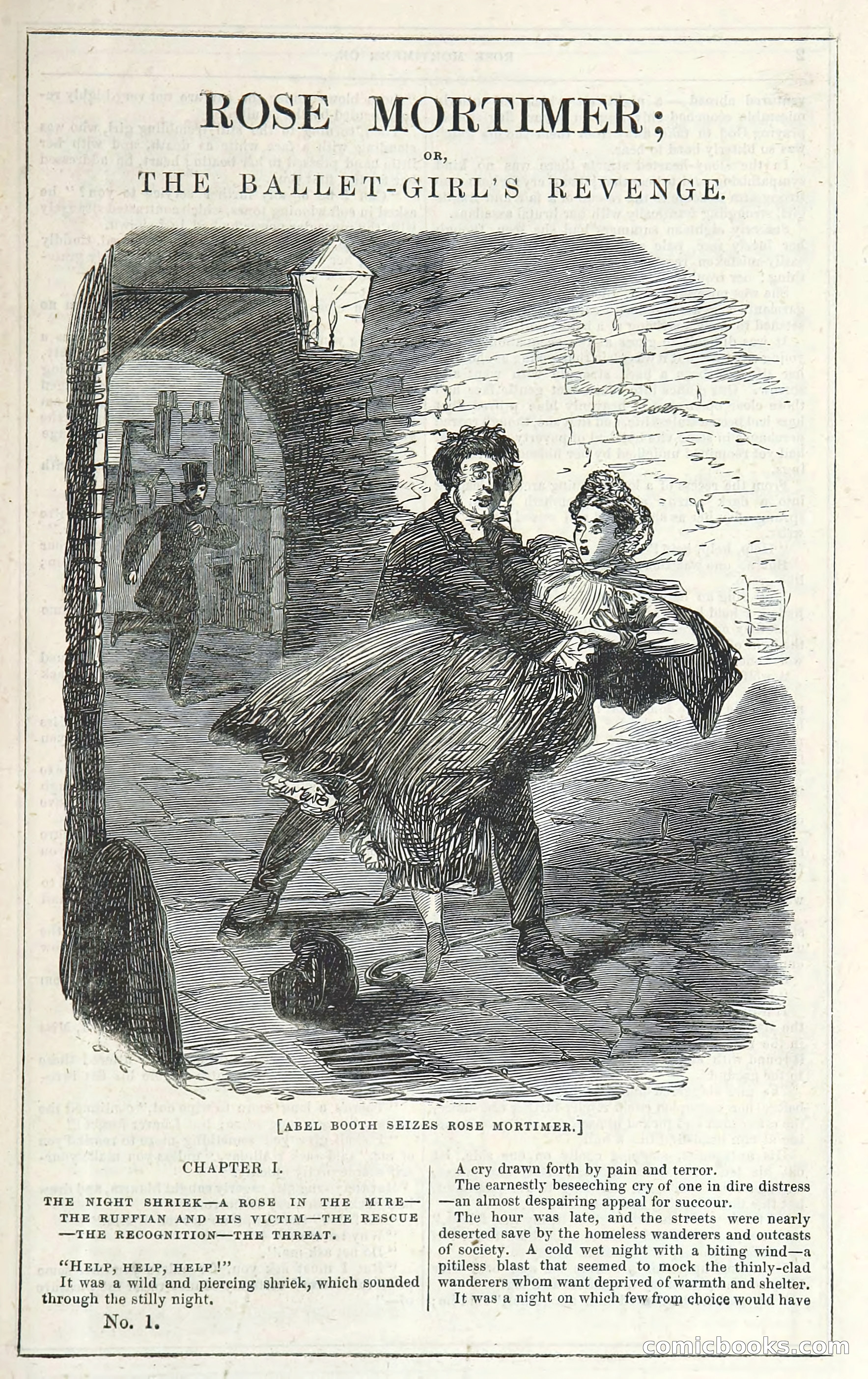 Rose Mortimer; Or, The Ballet-Girl's Revenge — page 9: Penny Dreadfuls, 1865