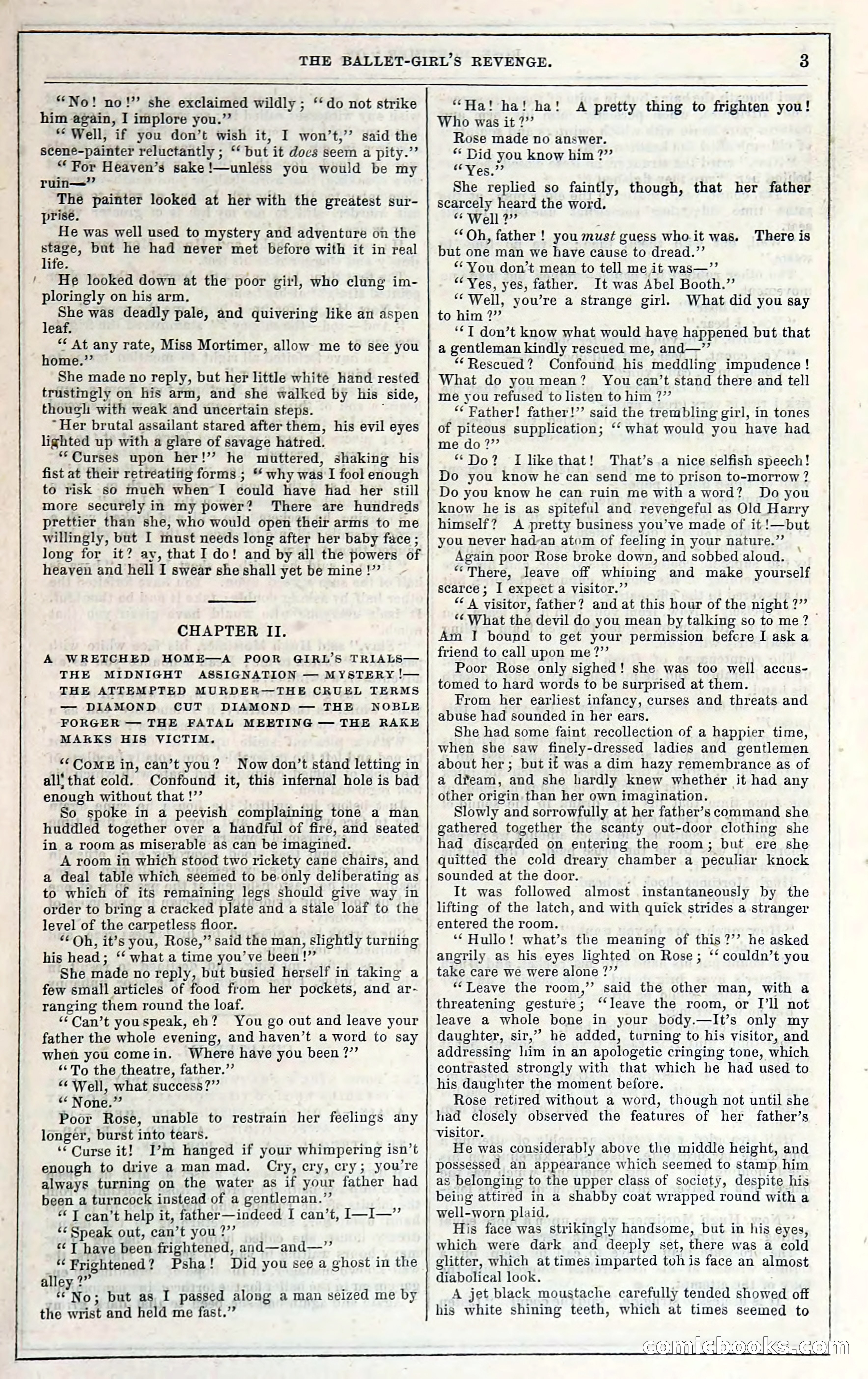 Rose Mortimer; Or, The Ballet-Girl's Revenge — page 11: Penny Dreadfuls, 1865