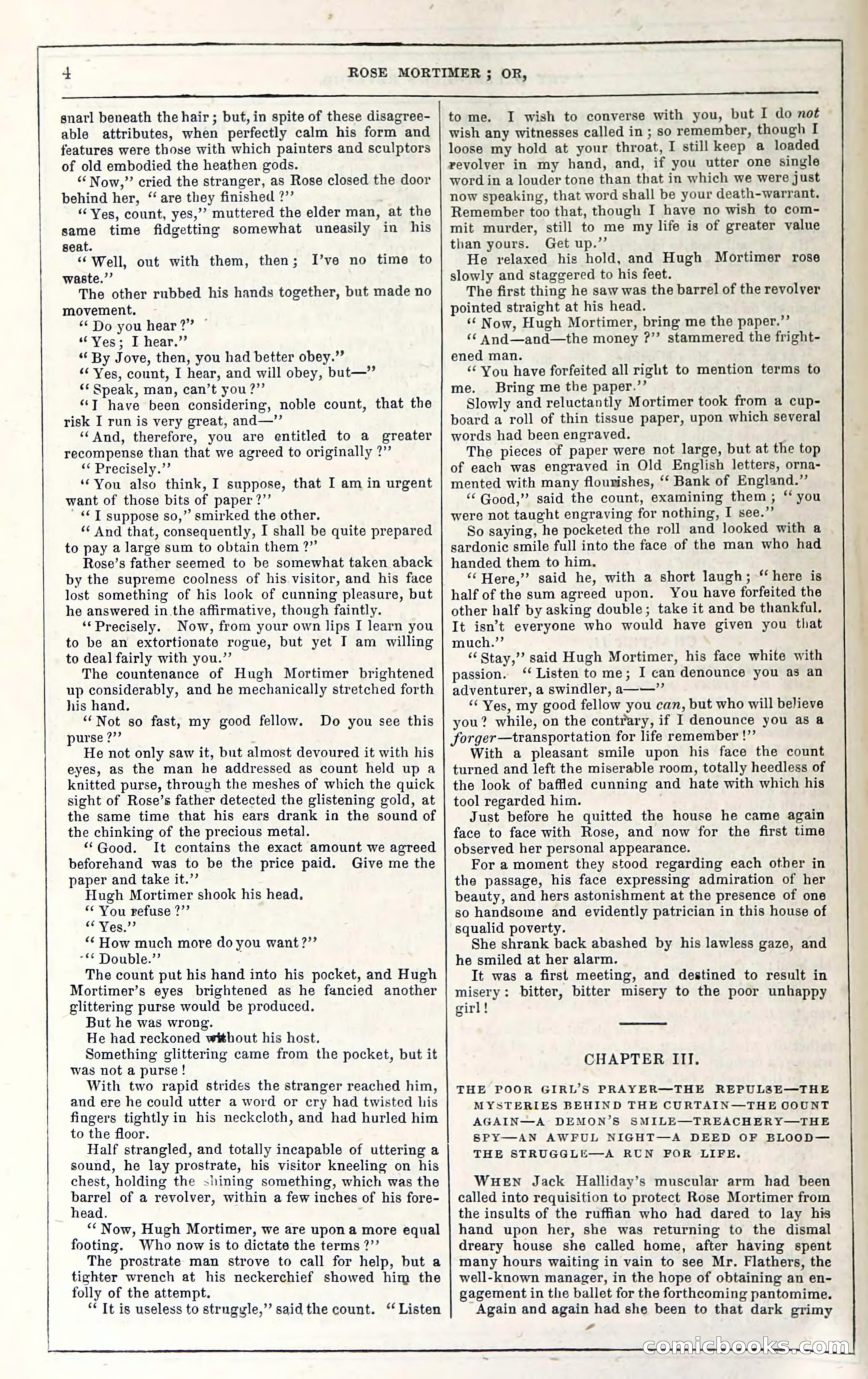 Rose Mortimer; Or, The Ballet-Girl's Revenge — page 12: Penny Dreadfuls, 1865