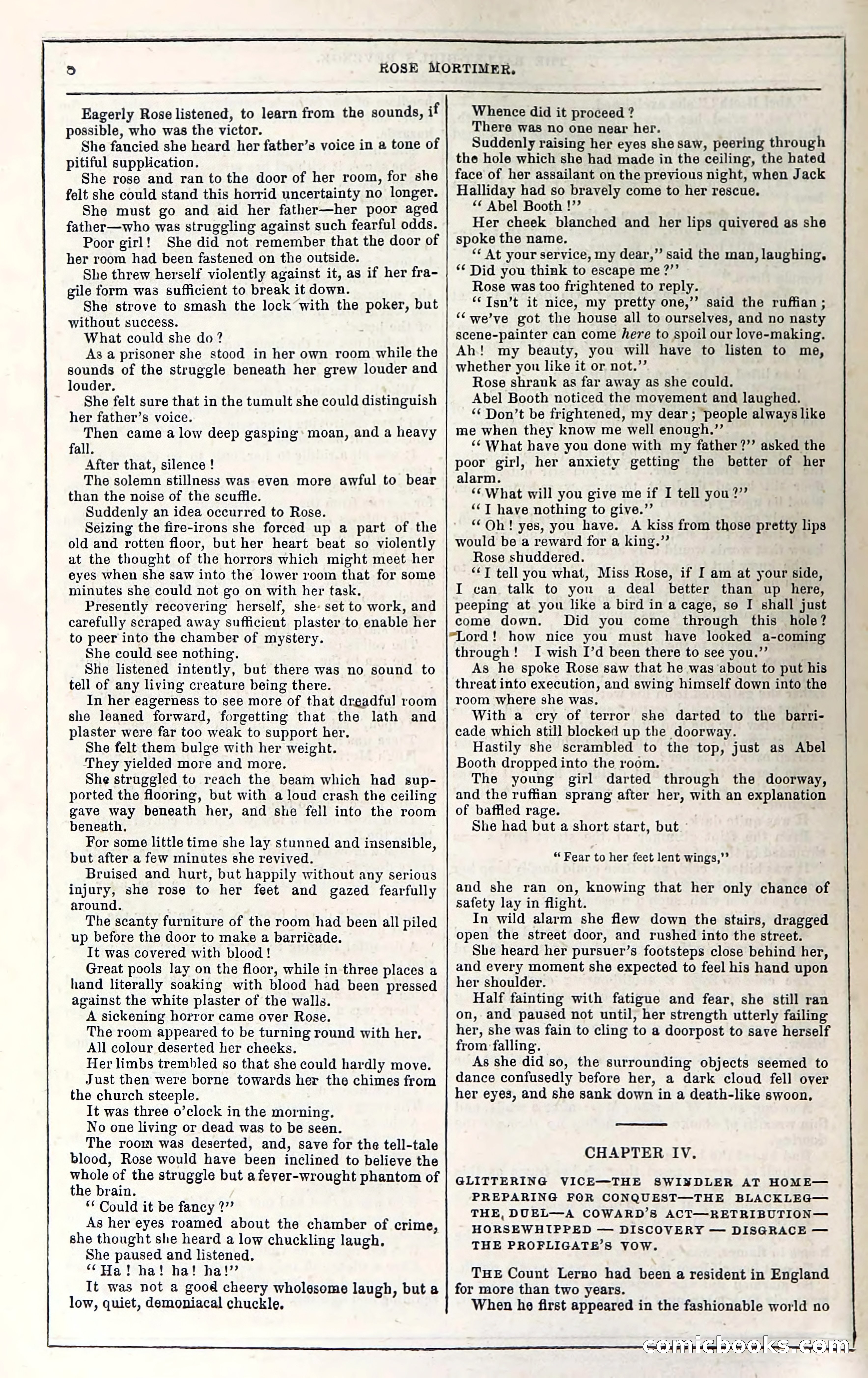 Rose Mortimer; Or, The Ballet-Girl's Revenge — page 16: Penny Dreadfuls, 1865