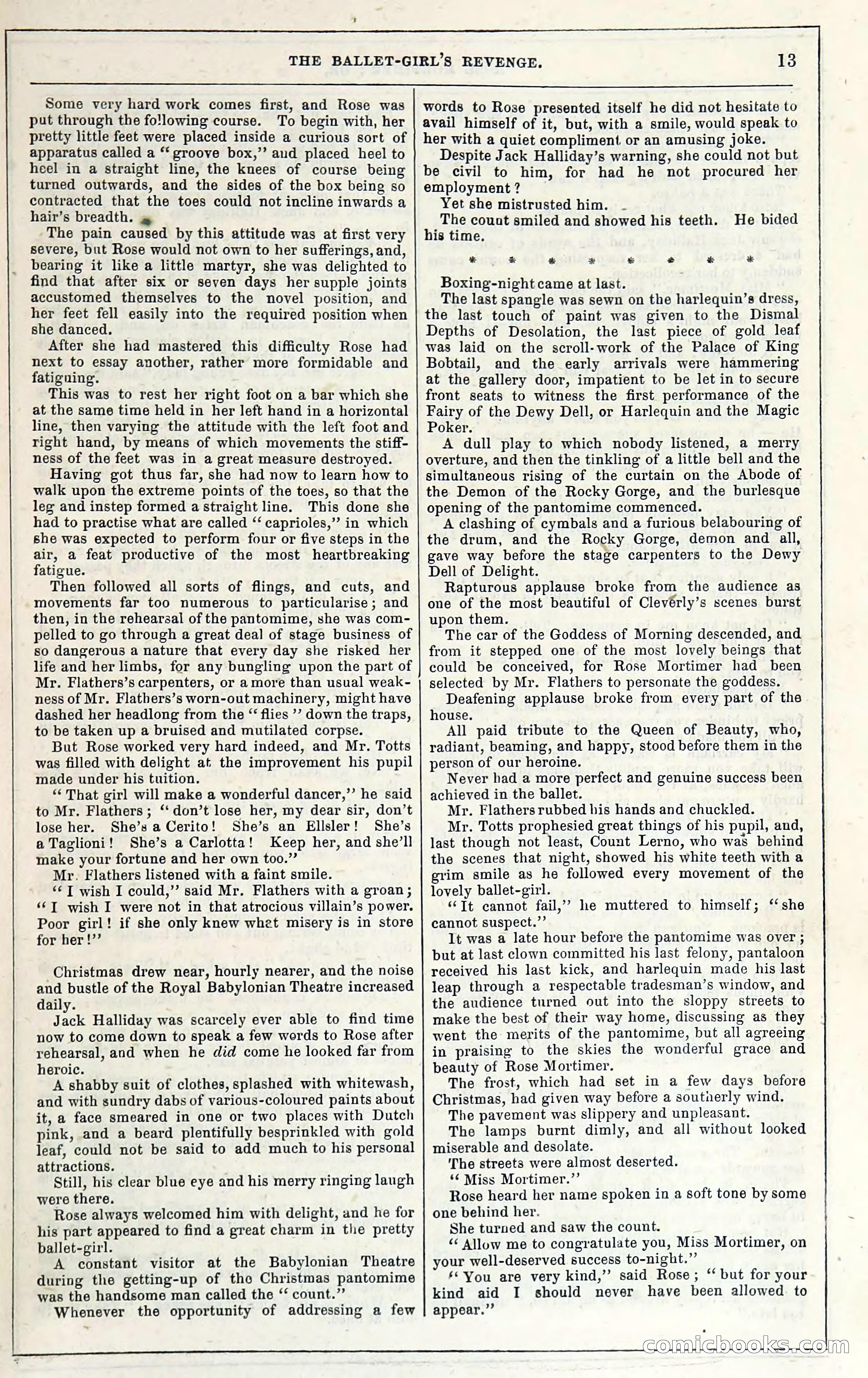 Rose Mortimer; Or, The Ballet-Girl's Revenge — page 21: Penny Dreadfuls, 1865