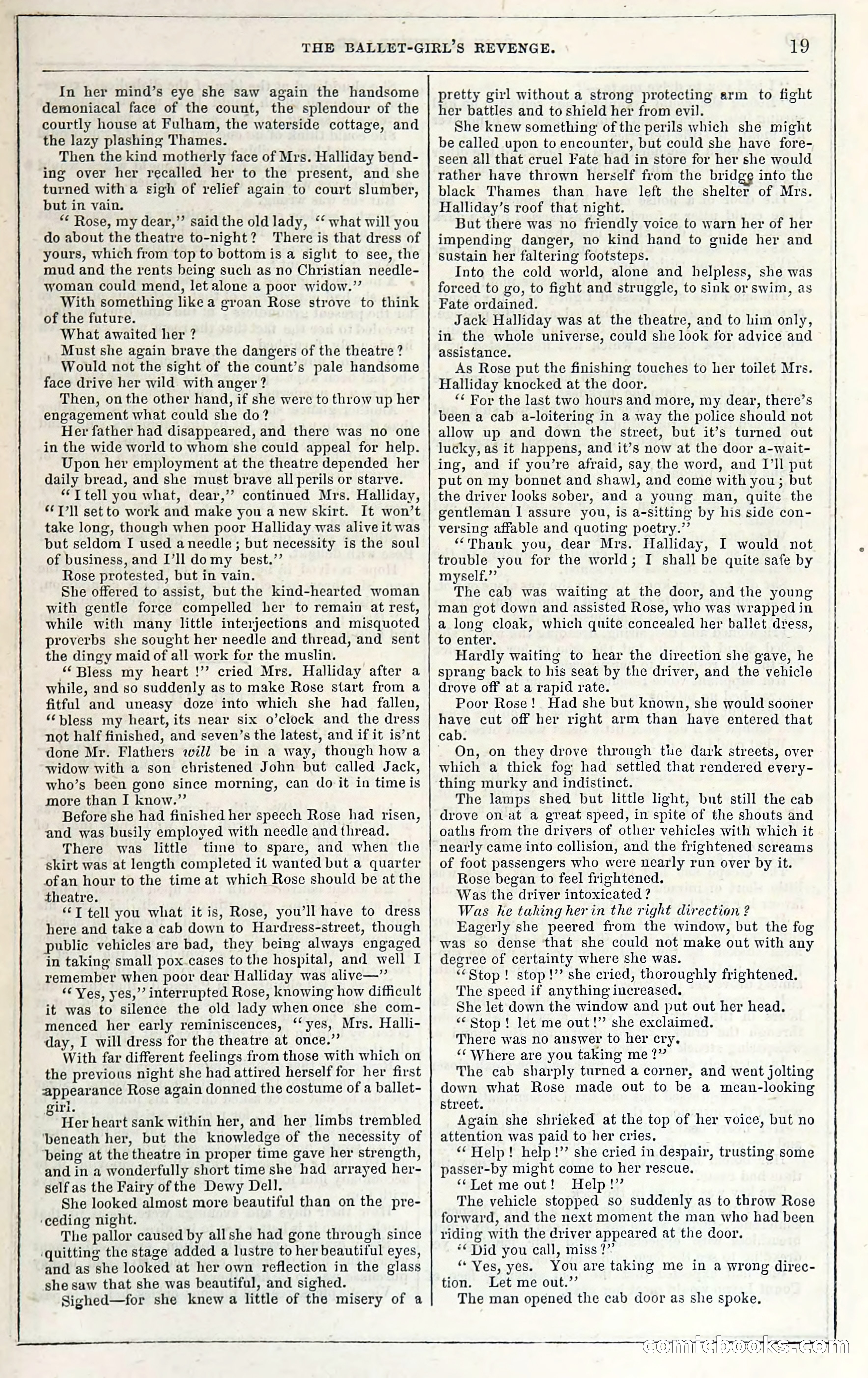Rose Mortimer; Or, The Ballet-Girl's Revenge — page 25: Penny Dreadfuls, 1865