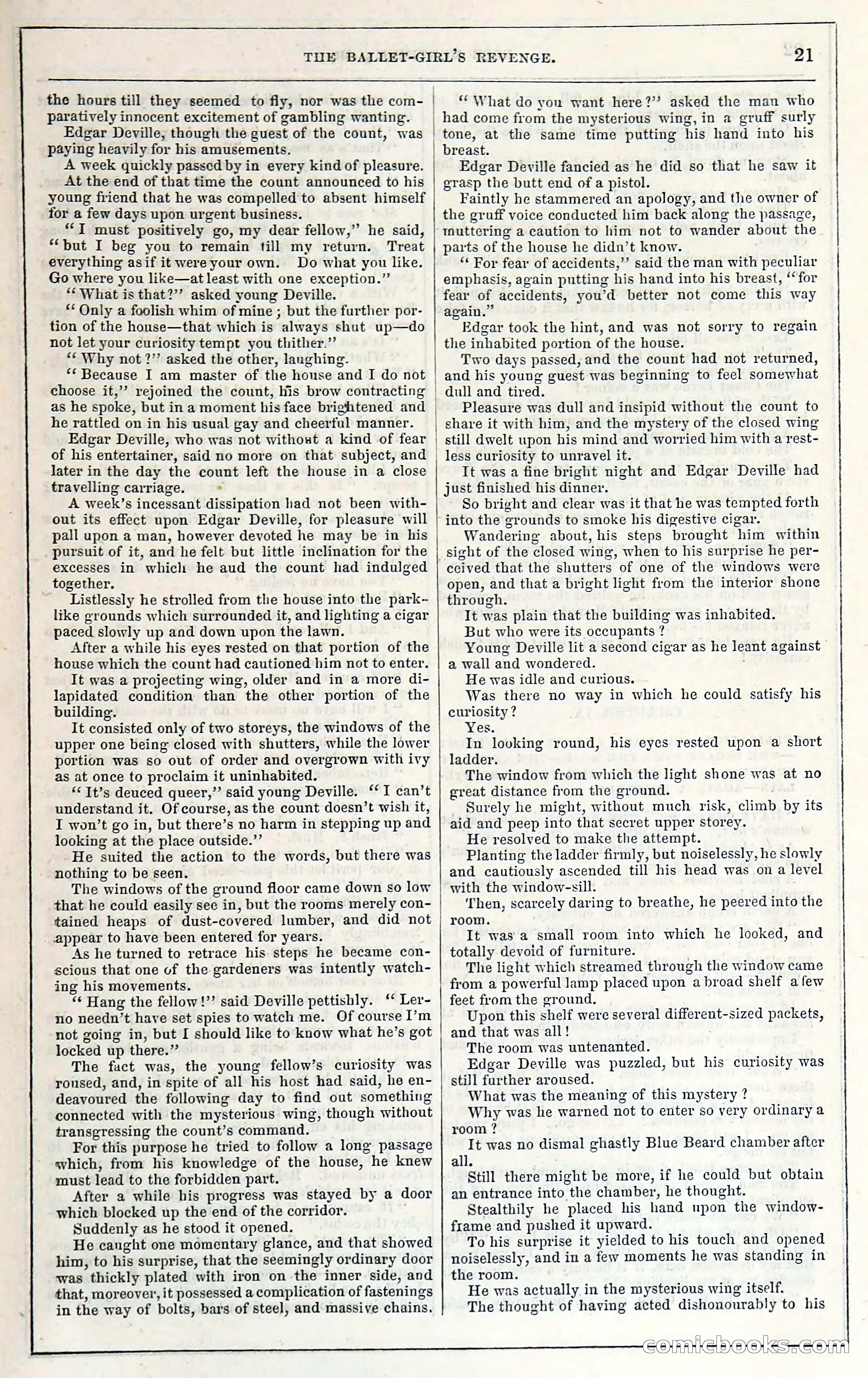Rose Mortimer; Or, The Ballet-Girl's Revenge — page 27: Penny Dreadfuls, 1865