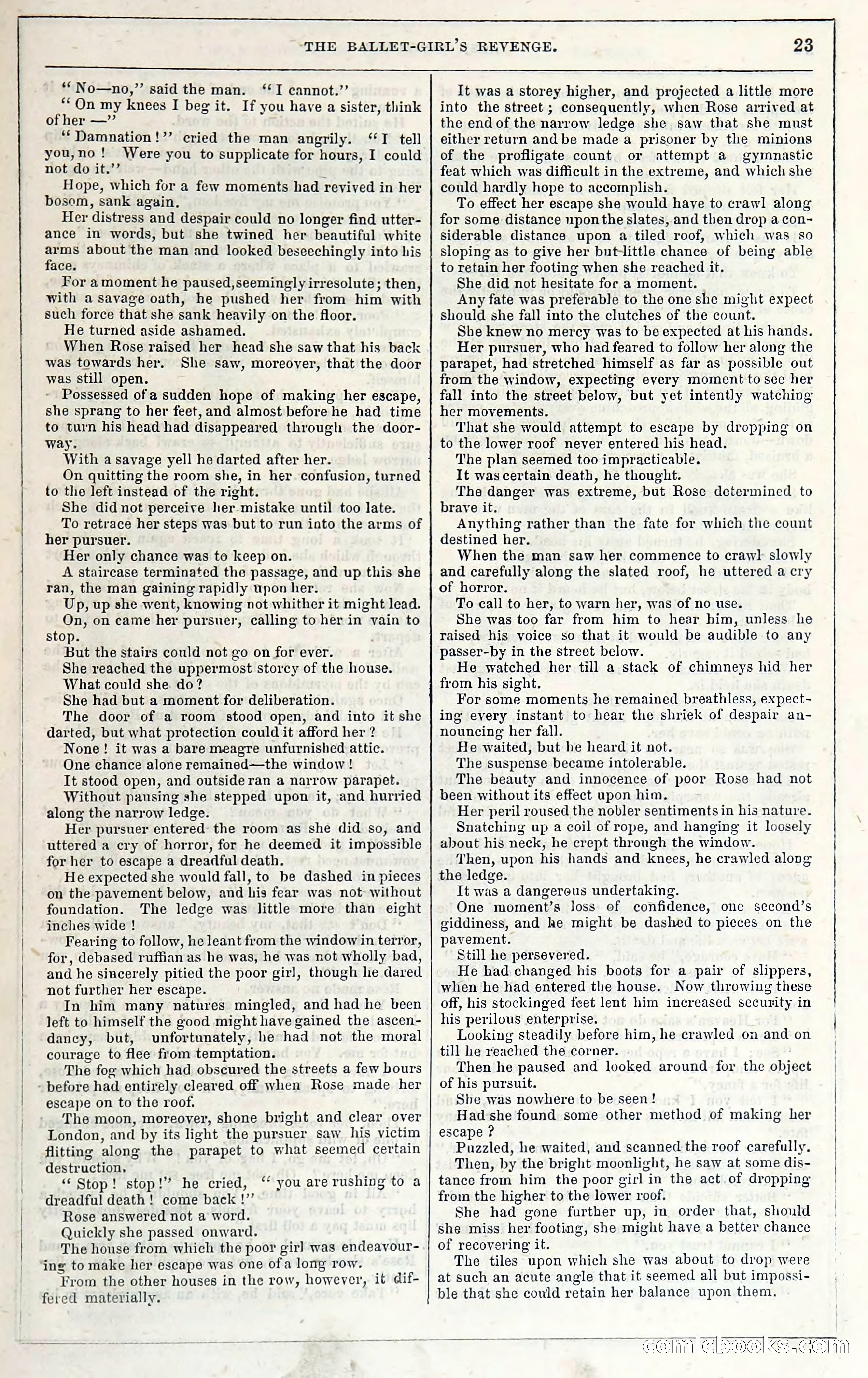 Rose Mortimer; Or, The Ballet-Girl's Revenge — page 29: Penny Dreadfuls, 1865