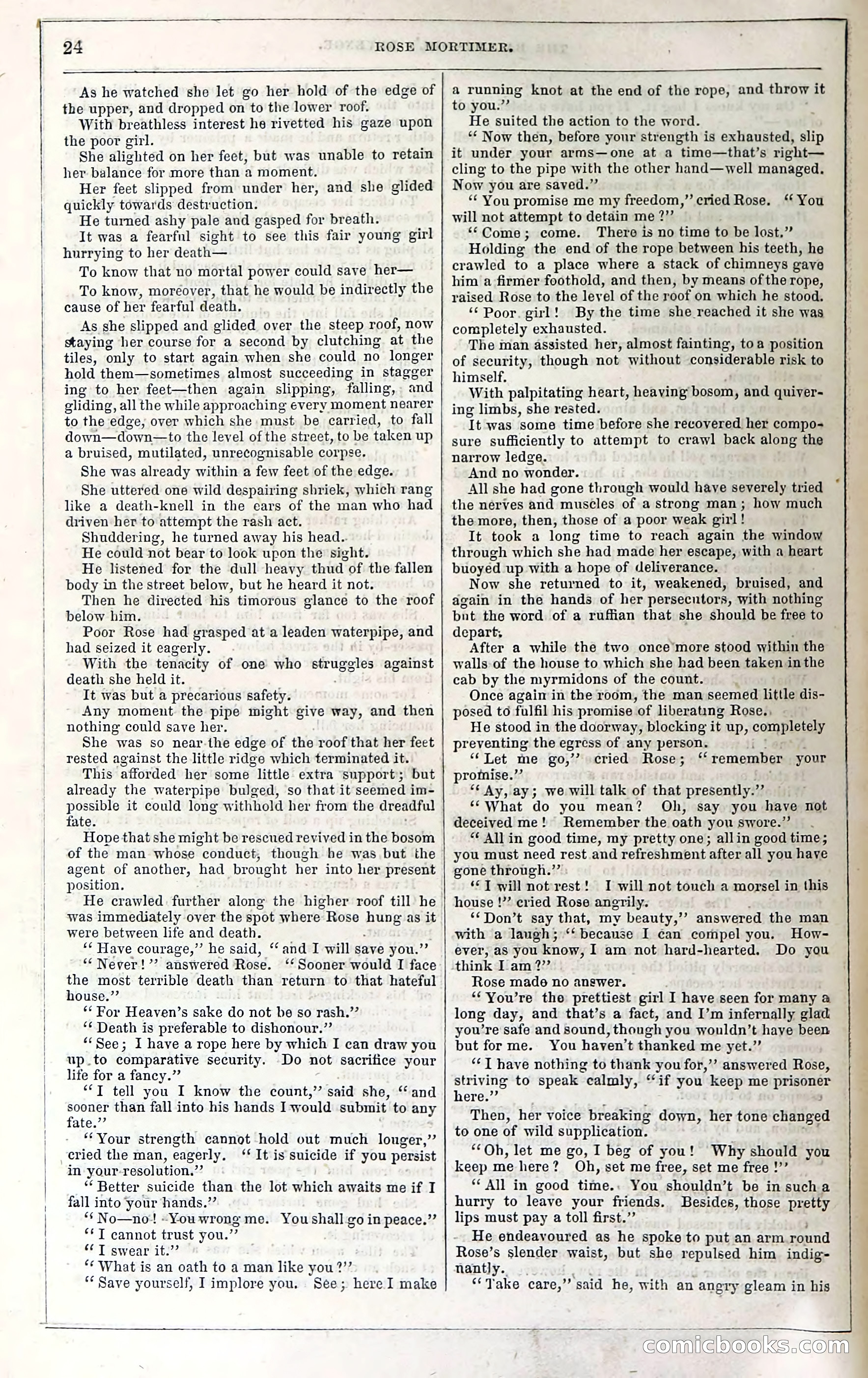 Rose Mortimer; Or, The Ballet-Girl's Revenge — page 30: Penny Dreadfuls, 1865